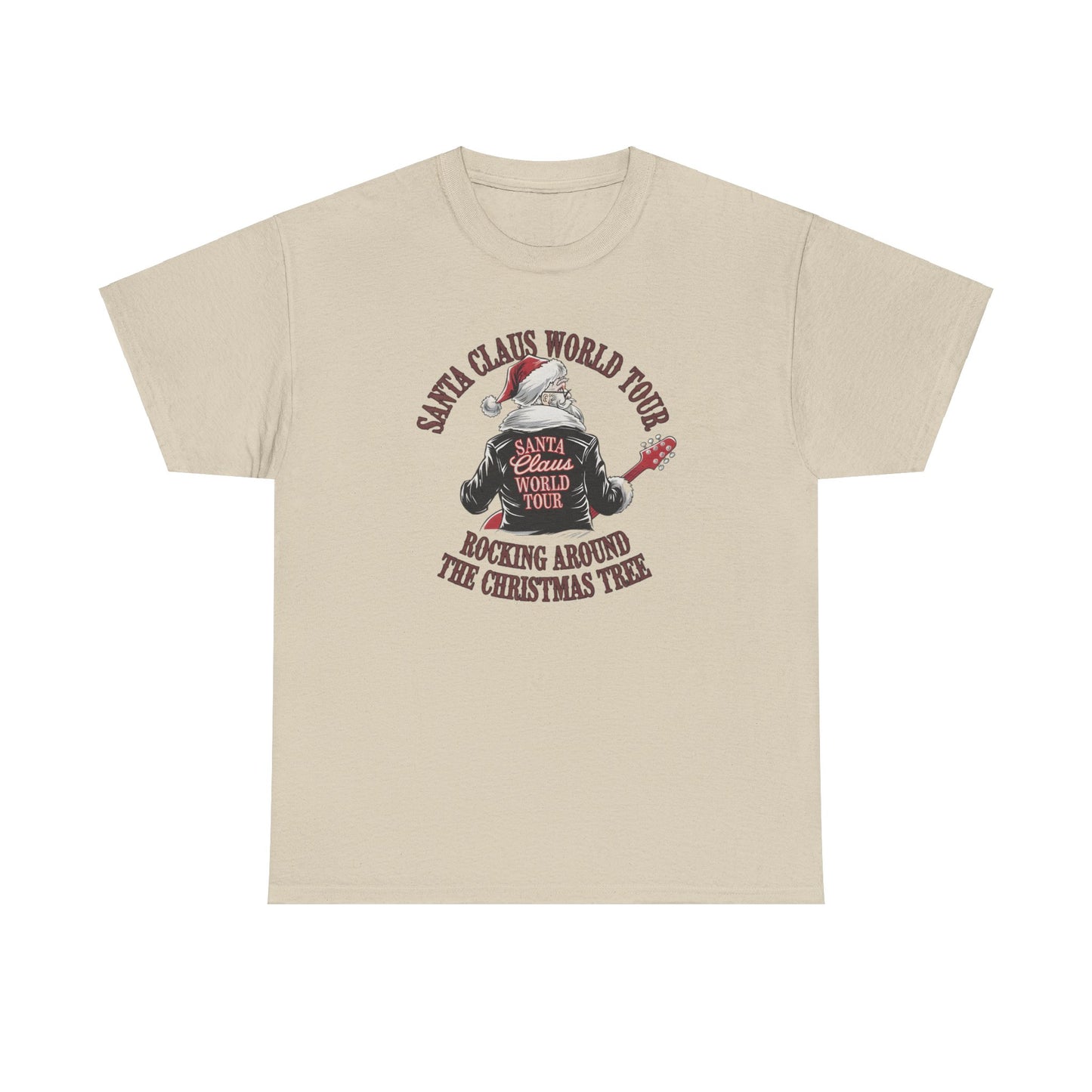 Santa Claus World Tour Unisex Tee - Sizes S-5X - Christmas Holiday Funny Shirt