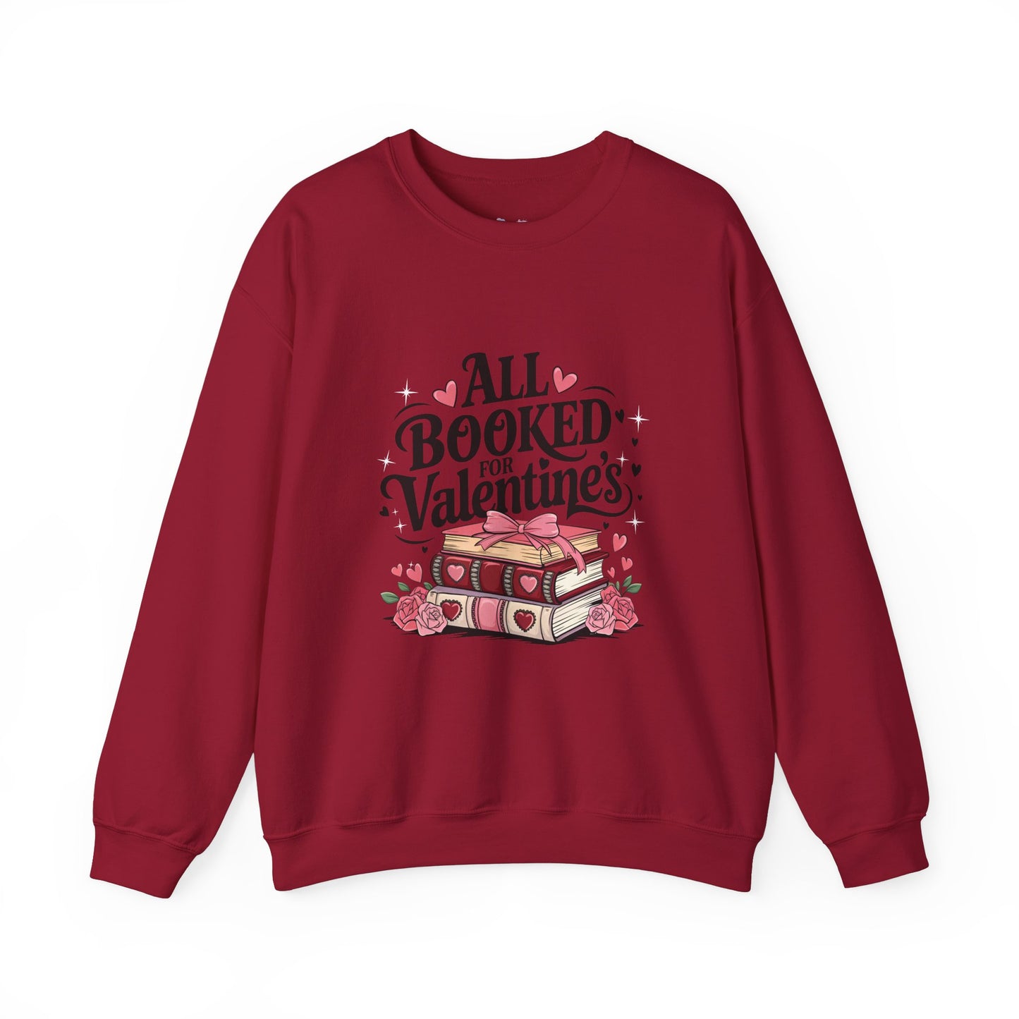 All Booked for Valentine's Day Unisex Heavy Blend Crewneck Sweatshirt