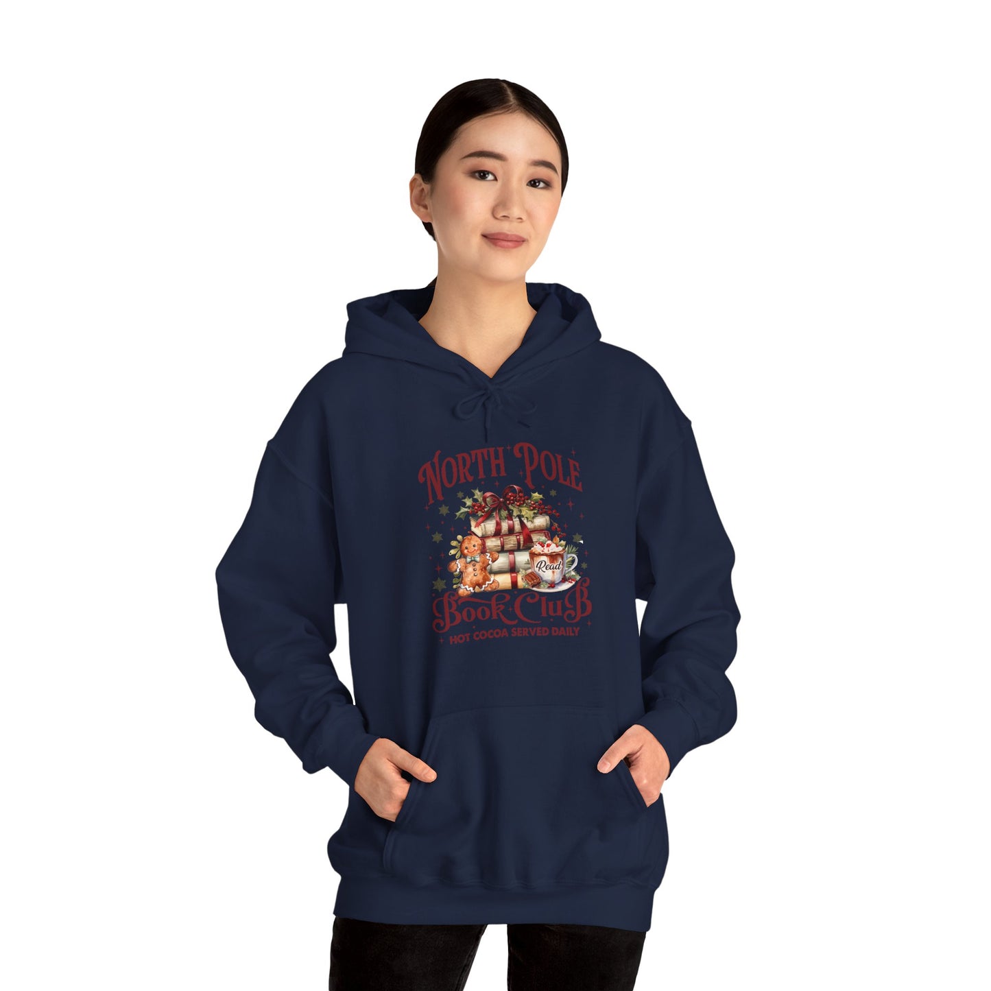 North Pole Book Club Unisex Heavy Blend™ Hooded Sweatshirt - sizes S - 5X