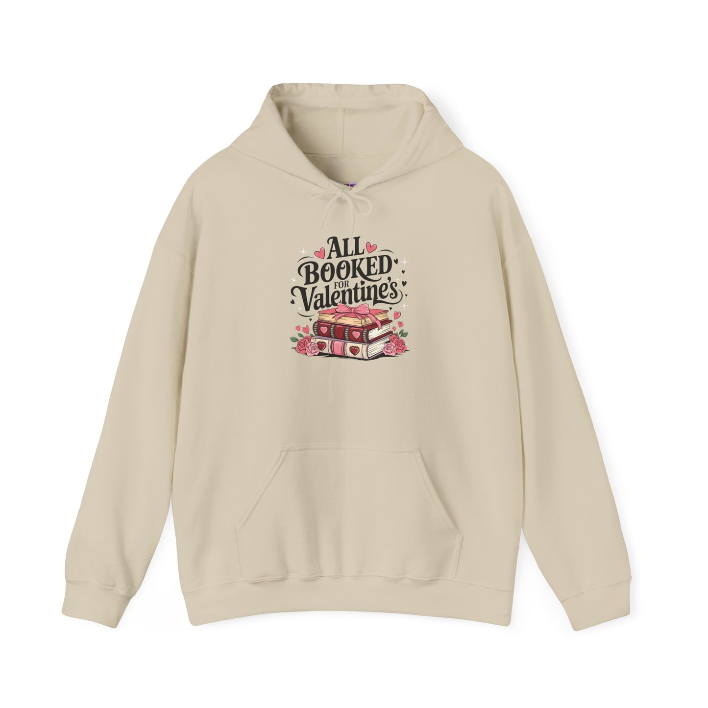 Valentine's Day All Booked Unisex Hooded Sweatshirt