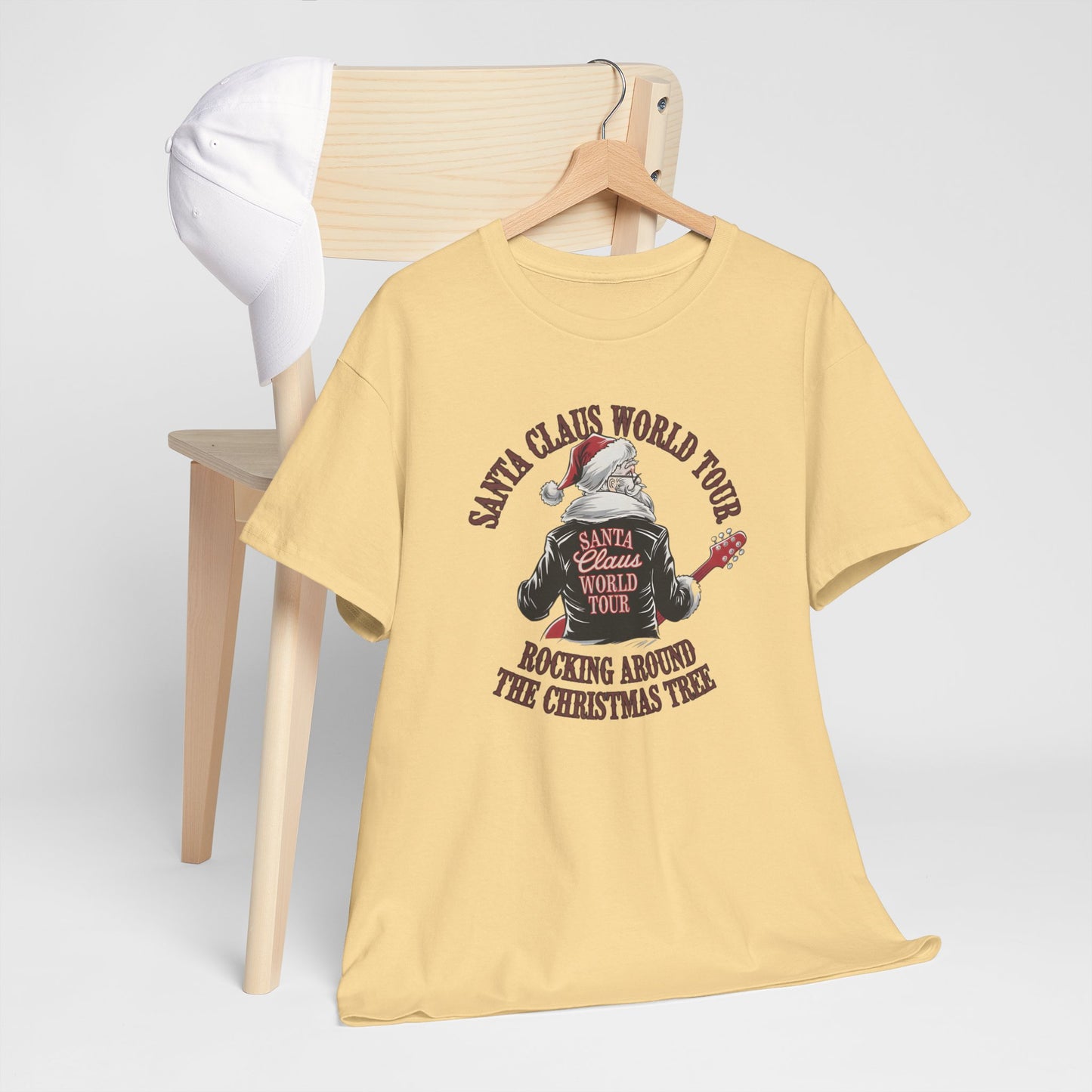 Santa Claus World Tour Unisex Tee - Sizes S-5X - Christmas Holiday Funny Shirt