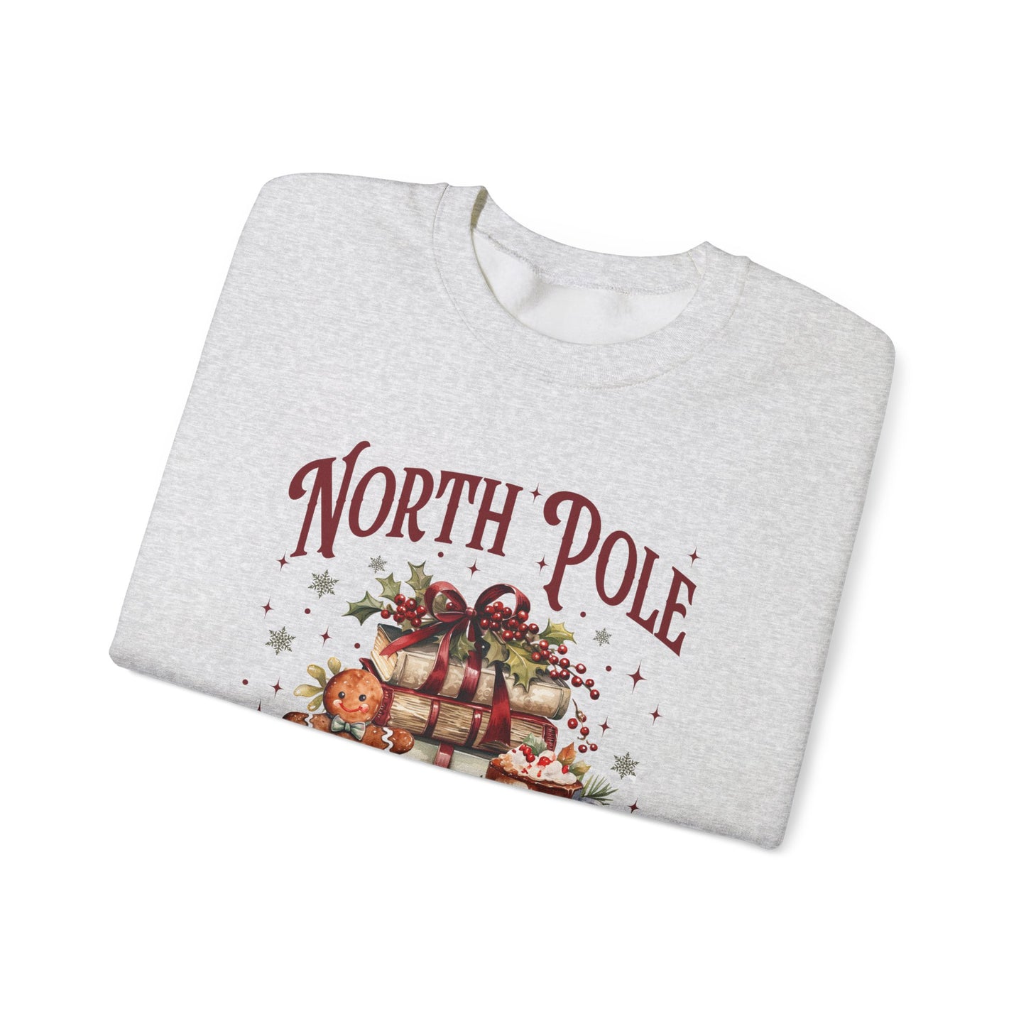 North Pole Book Club Unisex Heavy Blend™ Crewneck Sweatshirt - size S - 3X