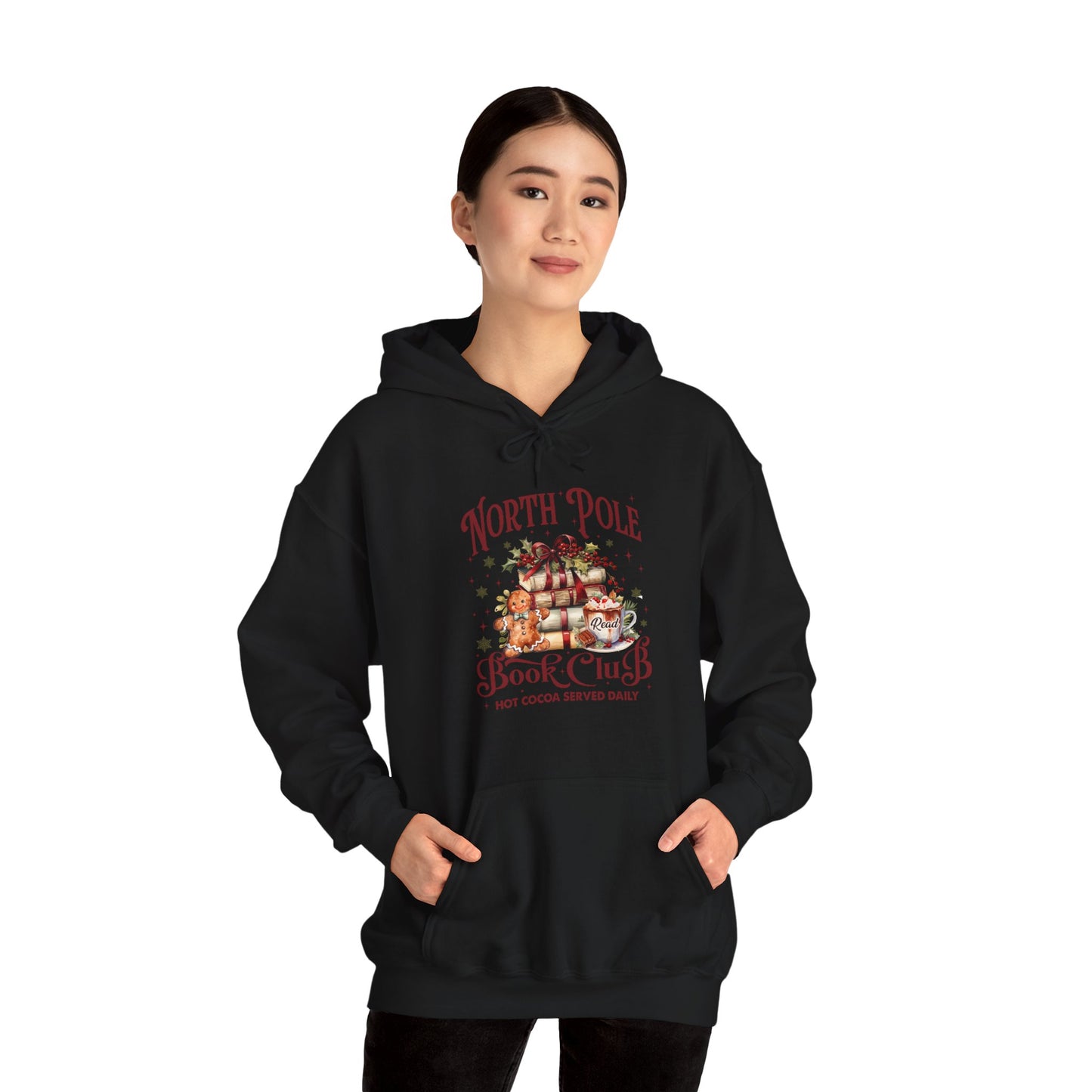 North Pole Book Club Unisex Heavy Blend™ Hooded Sweatshirt - sizes S - 5X