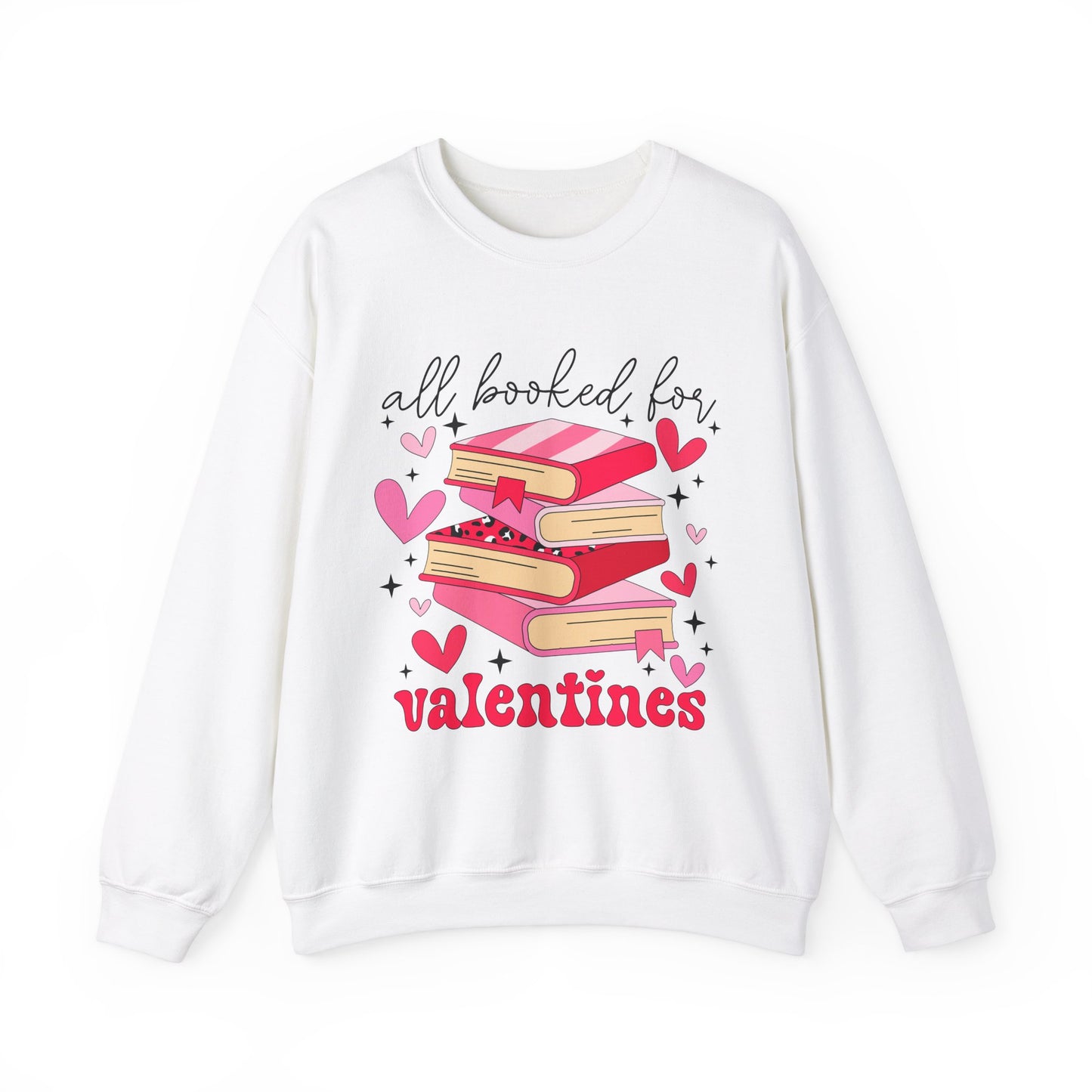 Book Lover Valentine's Day Unisex Sweatshirt - sizes S - 5X