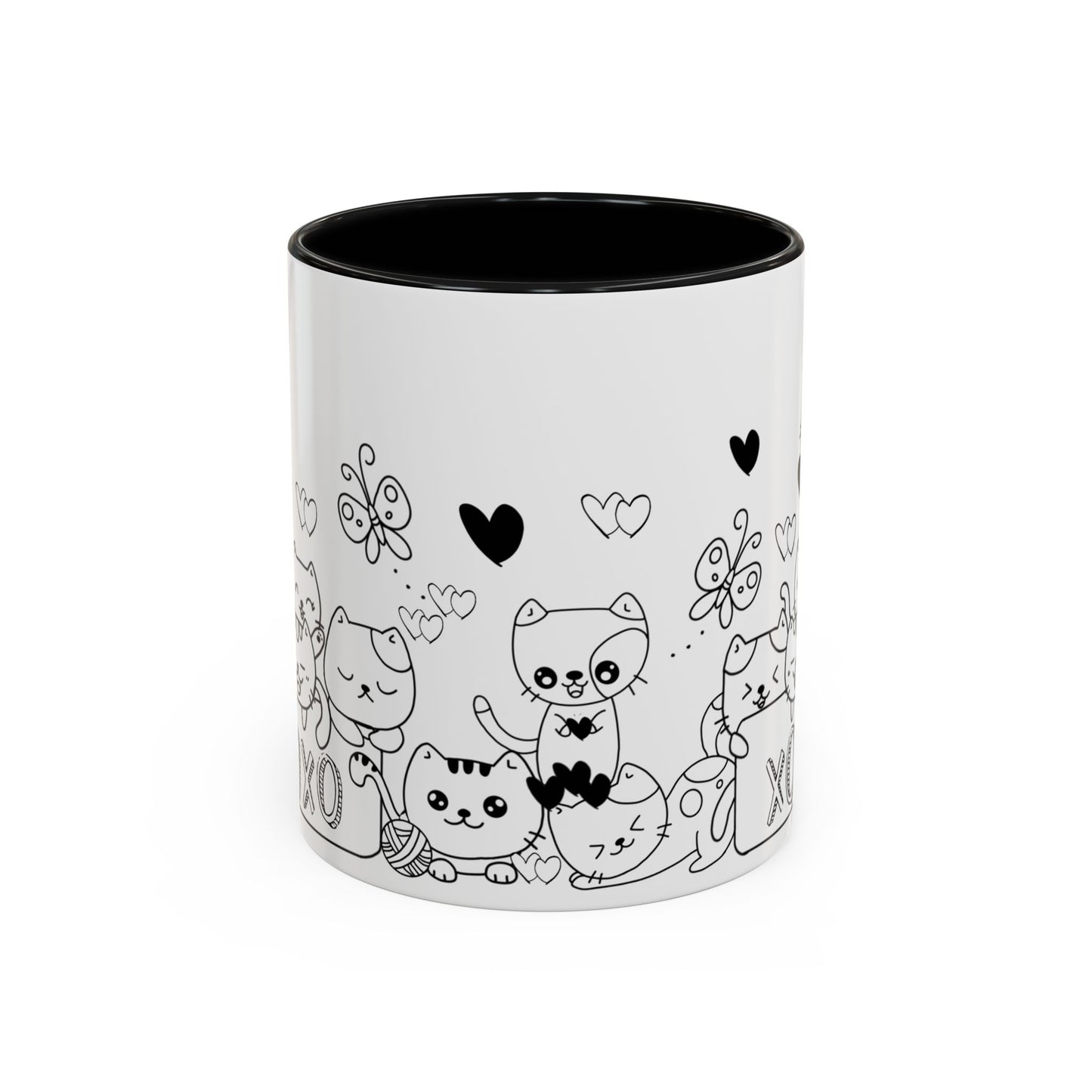 Coffee Mug - Valentine's Day Cat Love Mug for Cat Lovers