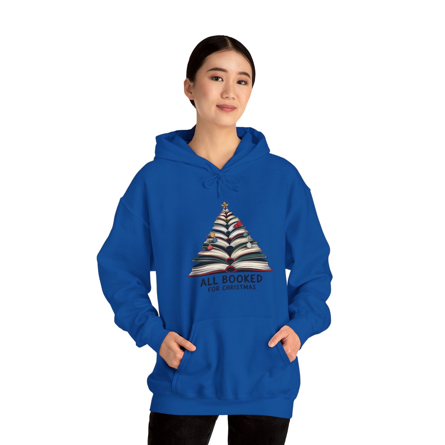All Booked for Christmas Unisex Heavy Blend™ Hooded Sweatshirt - size S - 3X