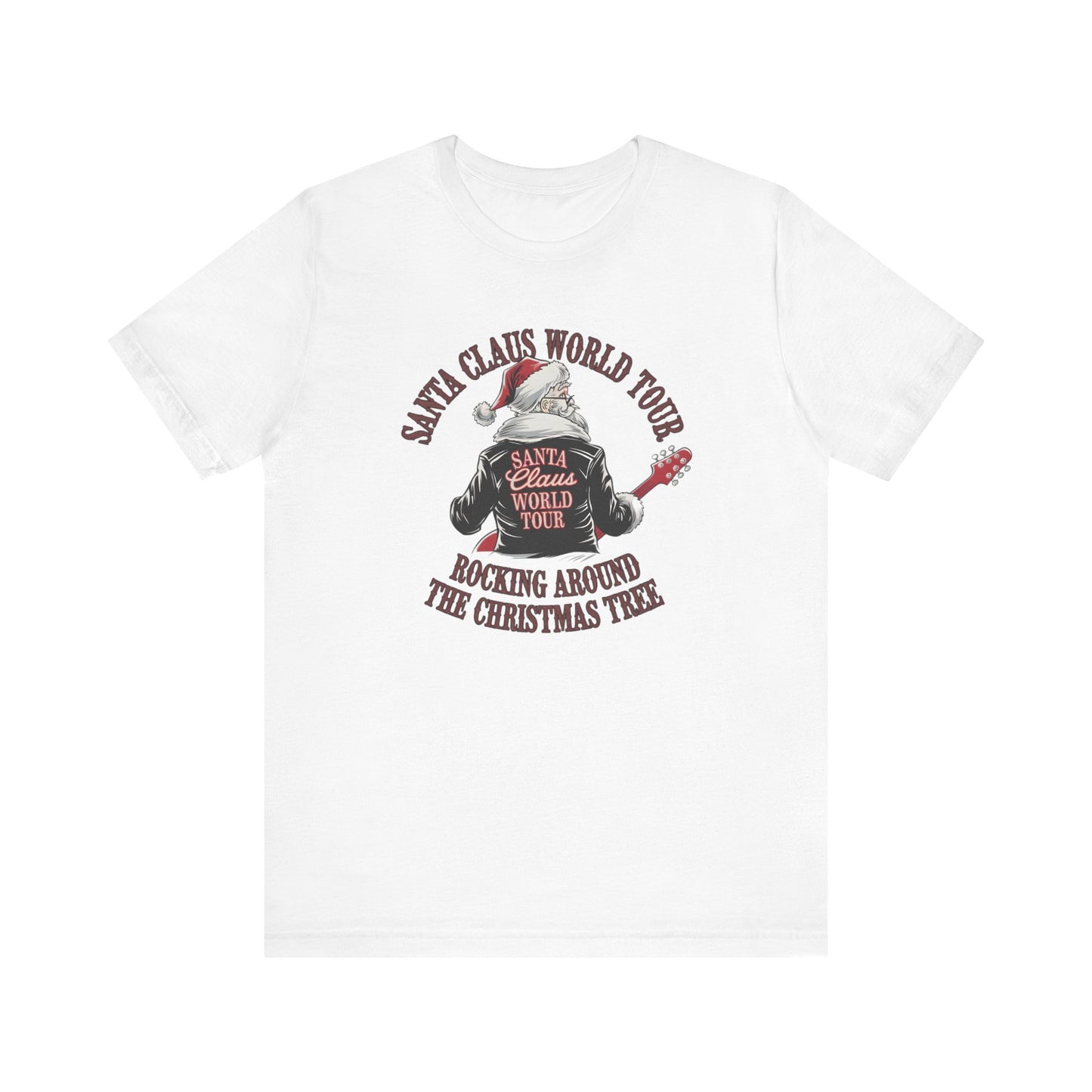 Santa Claus World Tour Tee - Festive Christmas Unisex Jersey Short SleeveT-Shirt - sizes S-3X