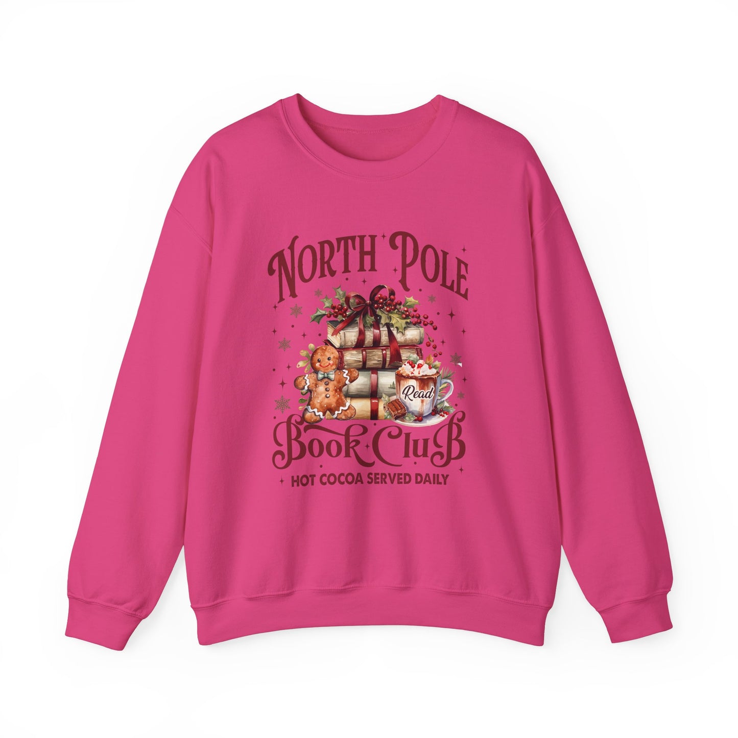 North Pole Book Club Unisex Heavy Blend™ Crewneck Sweatshirt - size S - 3X