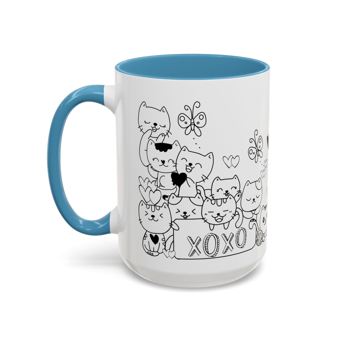 Coffee Mug - Valentine's Day Cat Love Mug for Cat Lovers