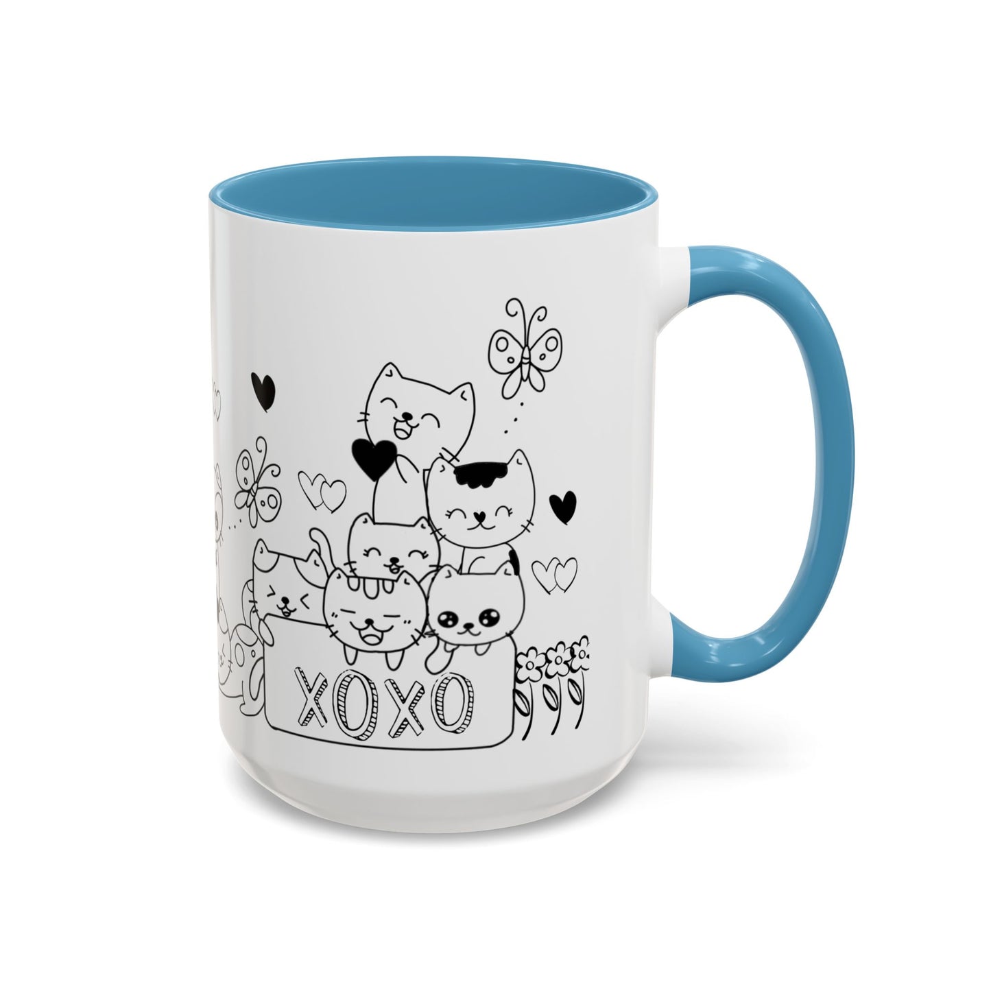 Coffee Mug - Valentine's Day Cat Love Mug for Cat Lovers