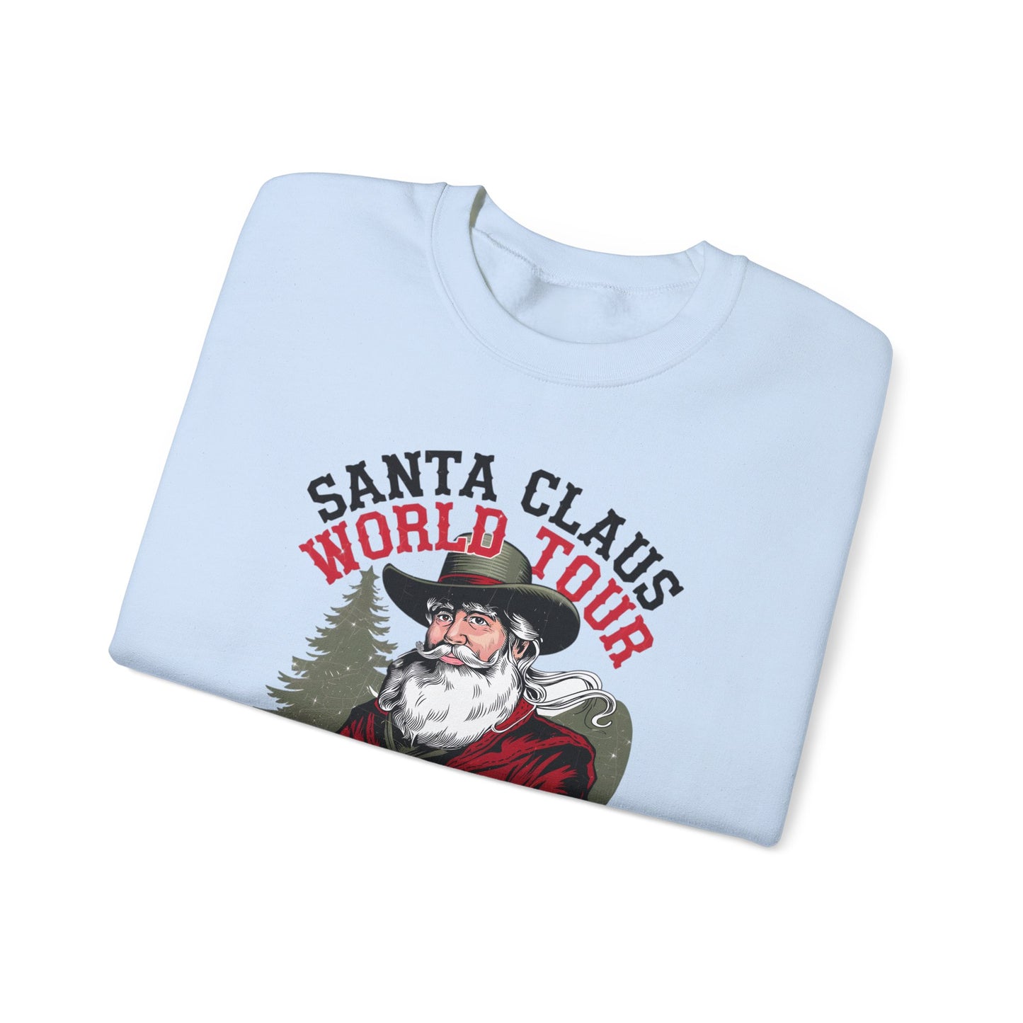 Santa Claus World Tour Unisex Heavy Blend™ Crewneck Sweatshirt - sizes S - 3X - Rocking around the Christmas Tree