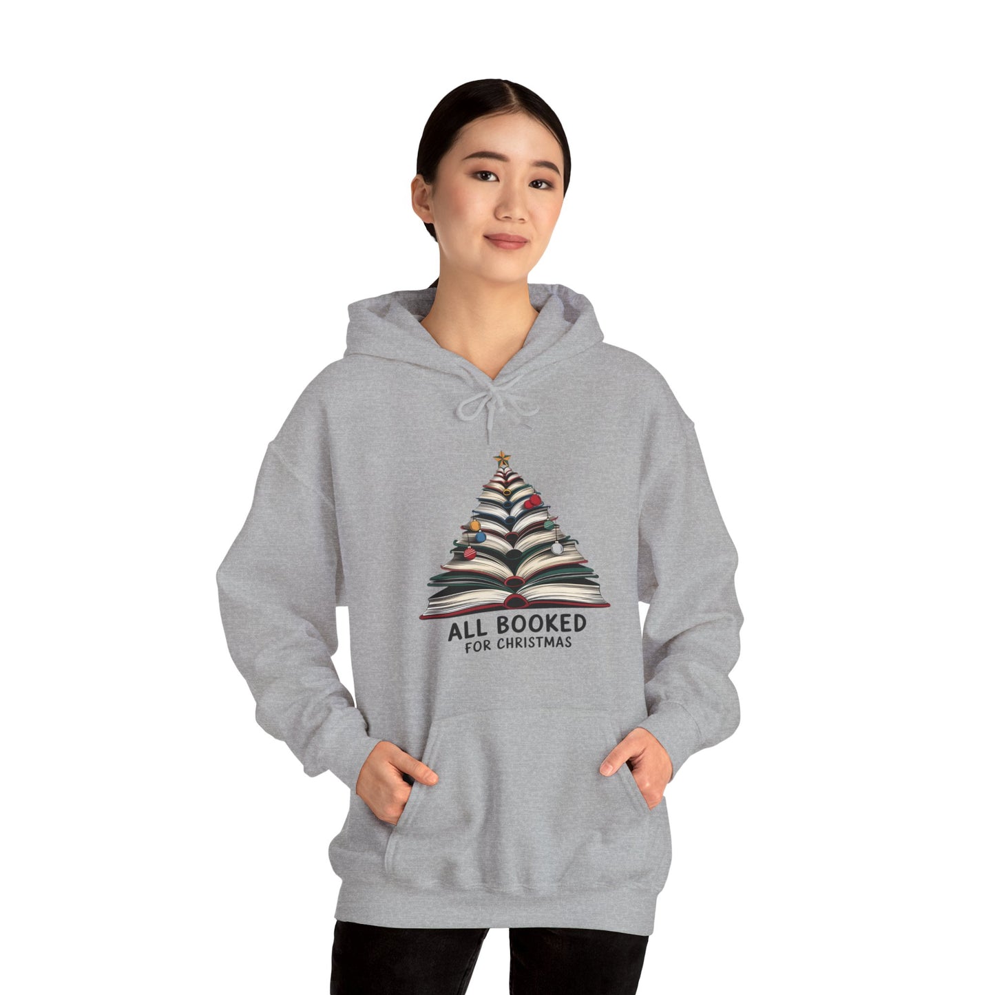 All Booked for Christmas Unisex Heavy Blend™ Hooded Sweatshirt - size S - 3X
