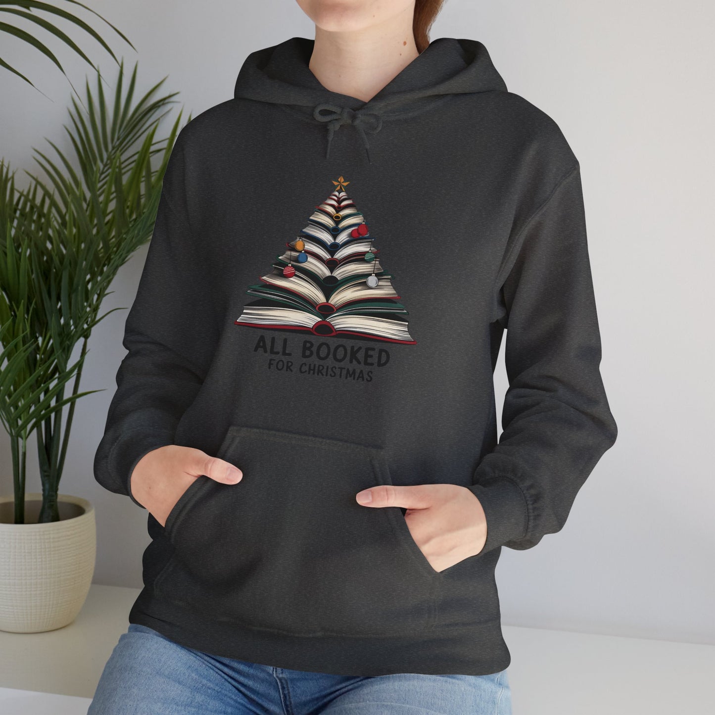 All Booked for Christmas Unisex Heavy Blend™ Hooded Sweatshirt - size S - 3X