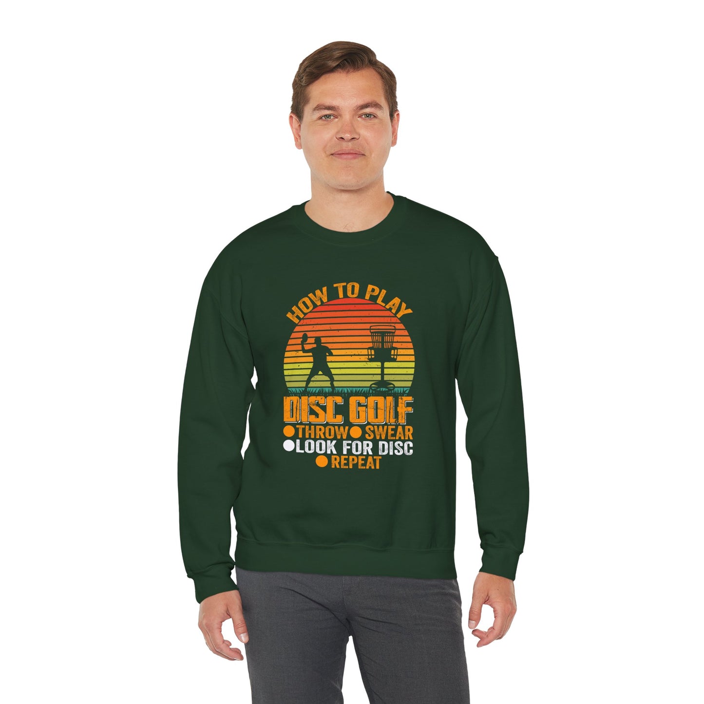 How to Disc Golf Unisex Heavy Blend™ Crewneck Sweatshirt - size S - 5X