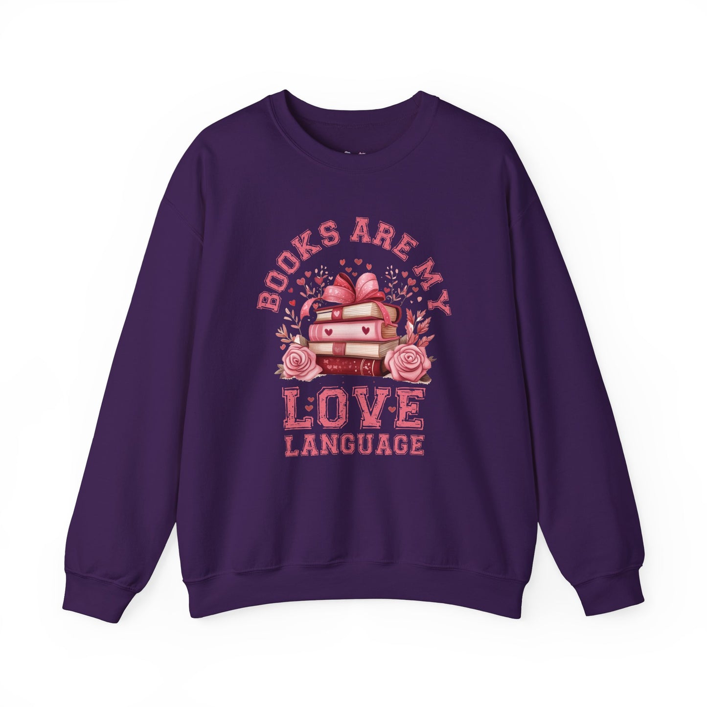 Books are my Love Language Unisex Heavy Blend Crewneck Sweatshirt - size S - 5X