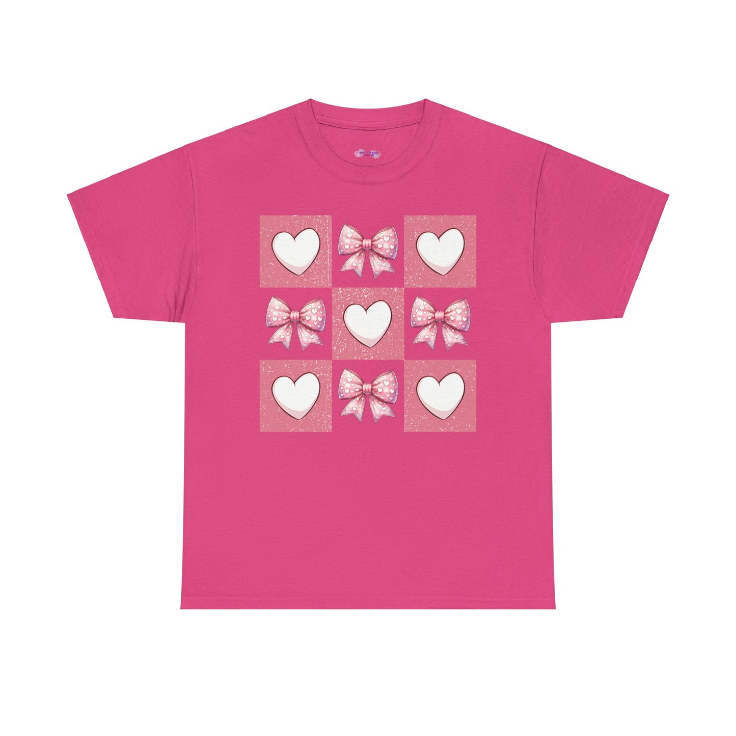 Hearts and Bows Unisex Heavy Cotton Tee - sizes S - 5X