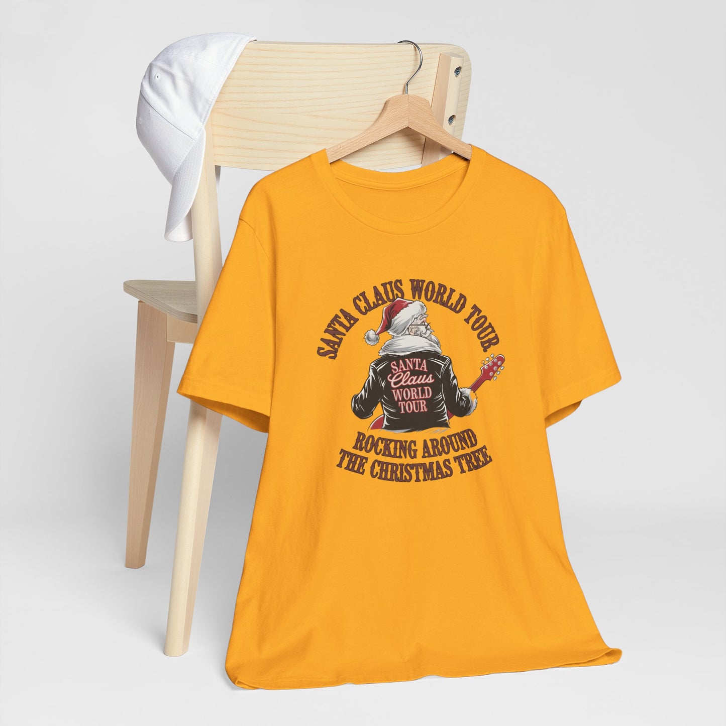 Santa Claus World Tour Tee - Festive Christmas Unisex Jersey Short SleeveT-Shirt - sizes S-3X