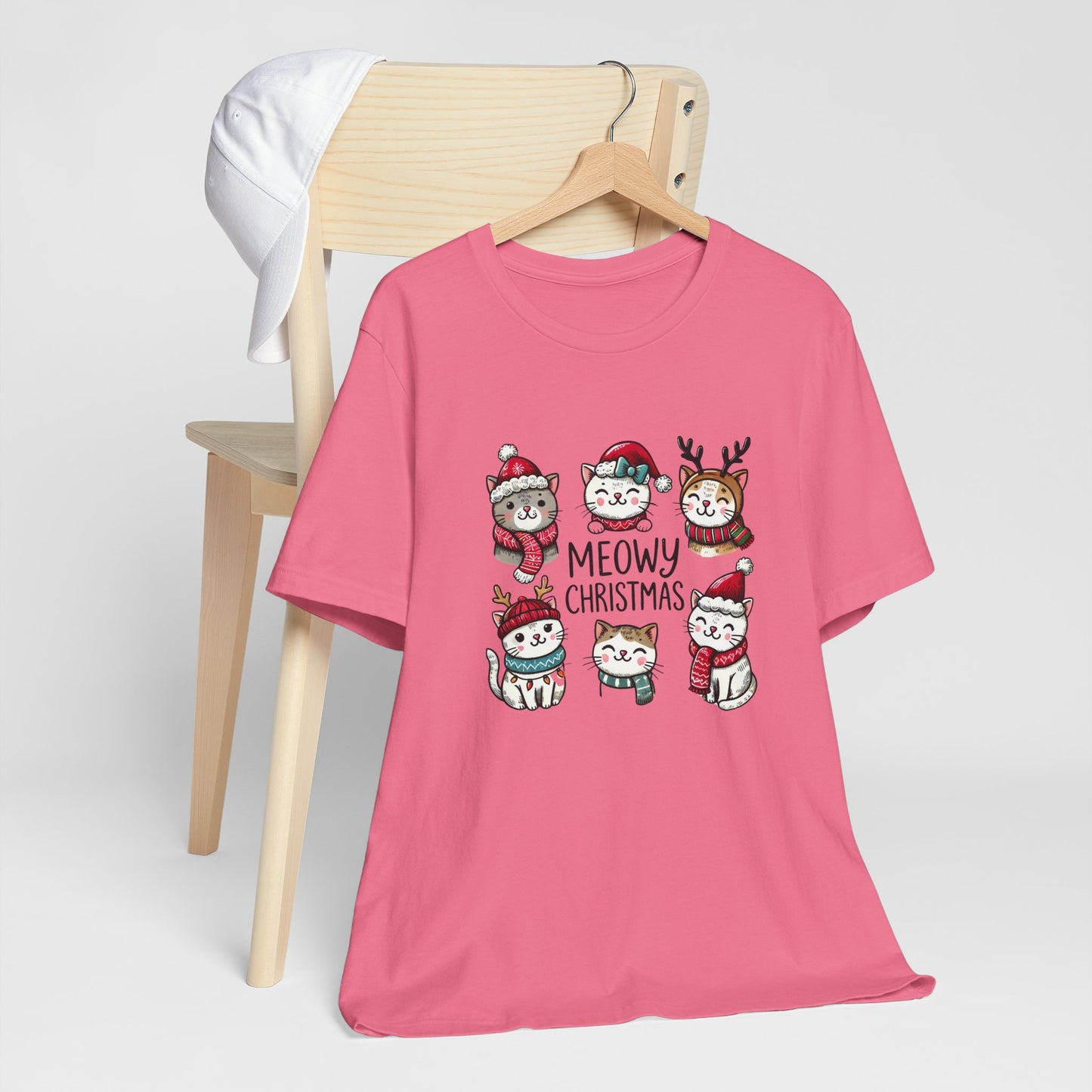 Meowy Christmas Unisex Jersey Short Sleeve Tee - size S - 3X