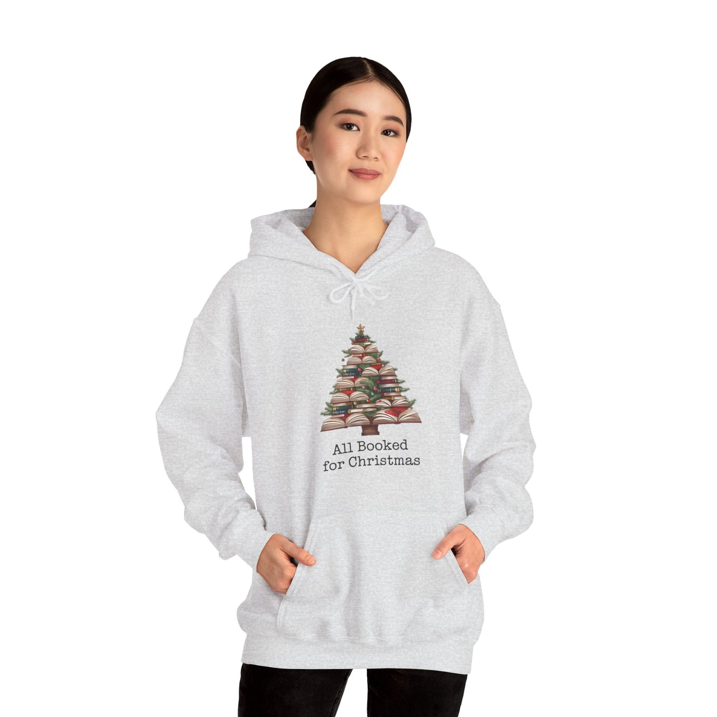 All Booked for Christmas Unisex Heavy Blend™ Hooded Sweatshirt - sizes S - 3X