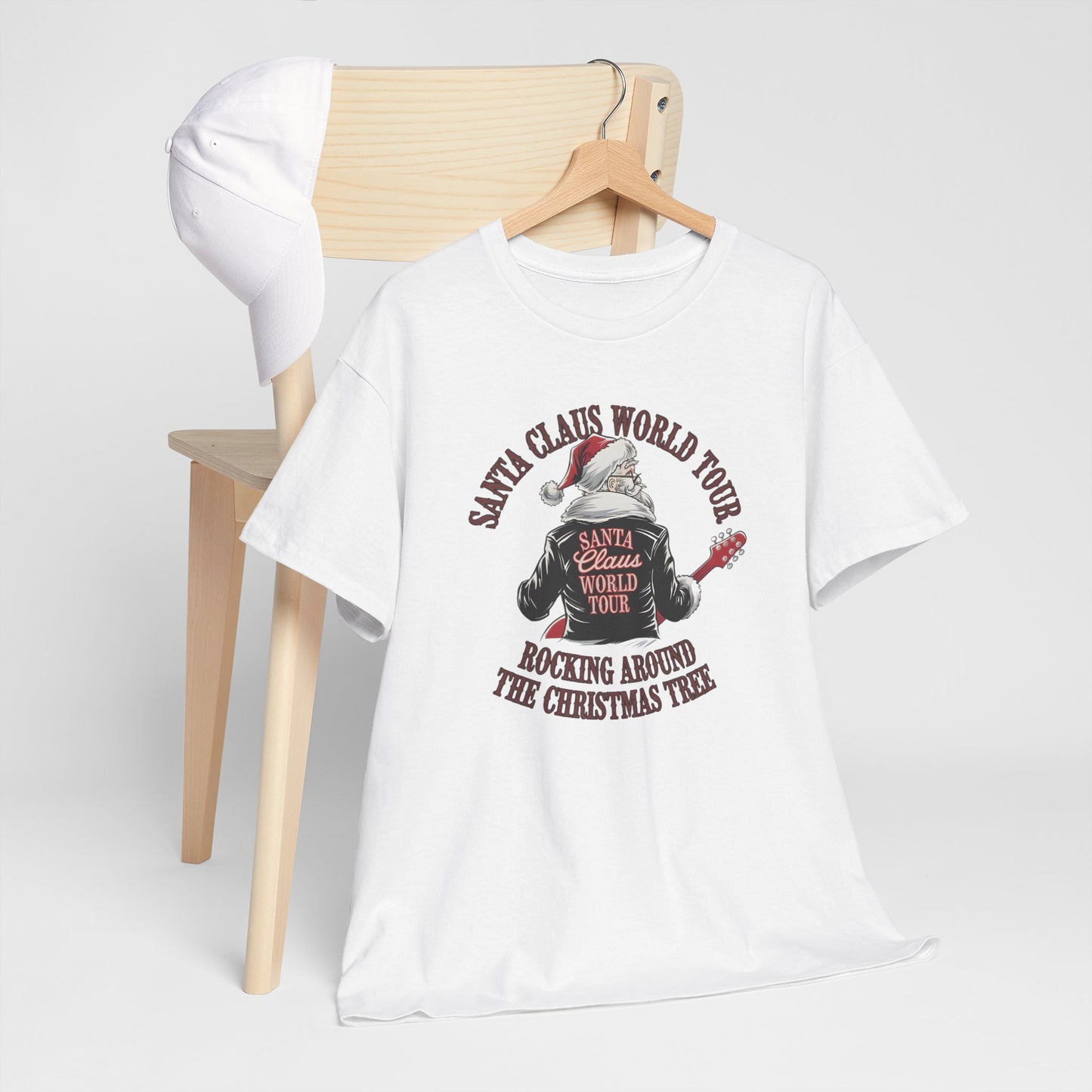 Santa Claus World Tour Unisex Tee - Sizes S-5X - Christmas Holiday Funny Shirt