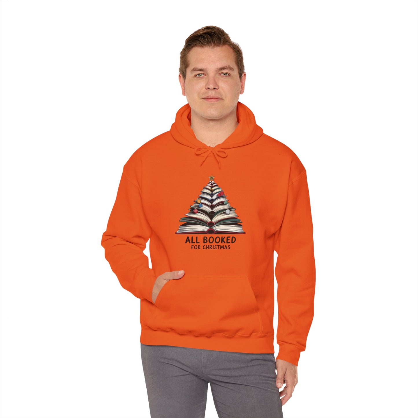 All Booked for Christmas Unisex Heavy Blend™ Hooded Sweatshirt - size S - 3X