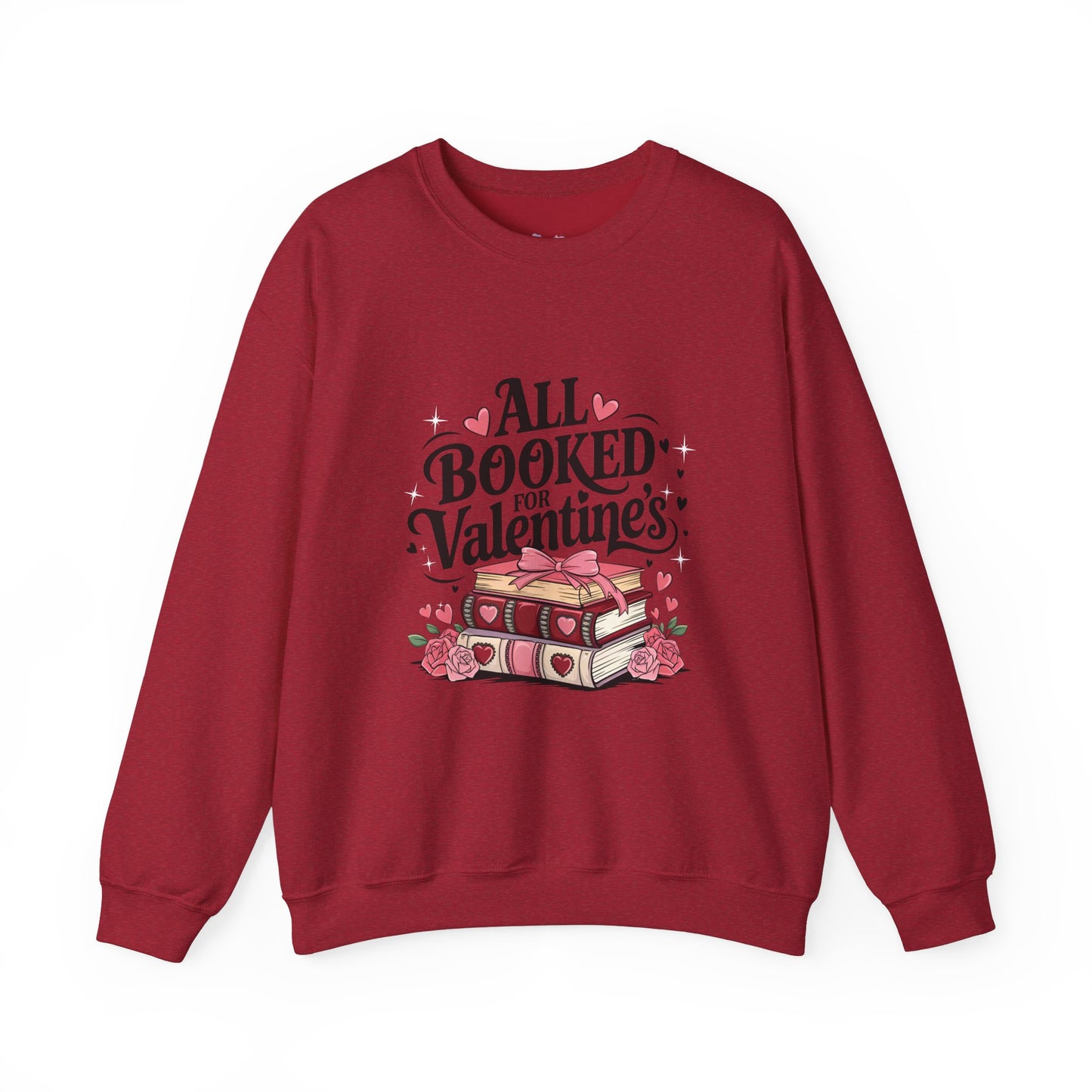 All Booked for Valentine's Day Unisex Heavy Blend Crewneck Sweatshirt