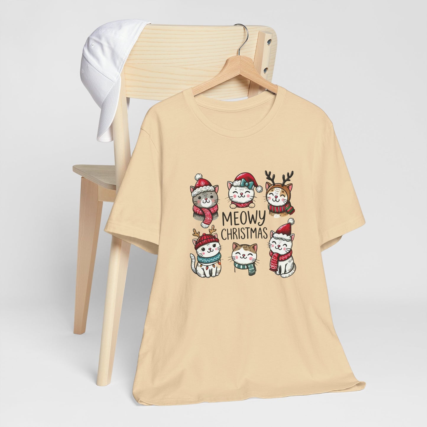 Meowy Christmas Unisex Jersey Short Sleeve Tee - size S - 3X