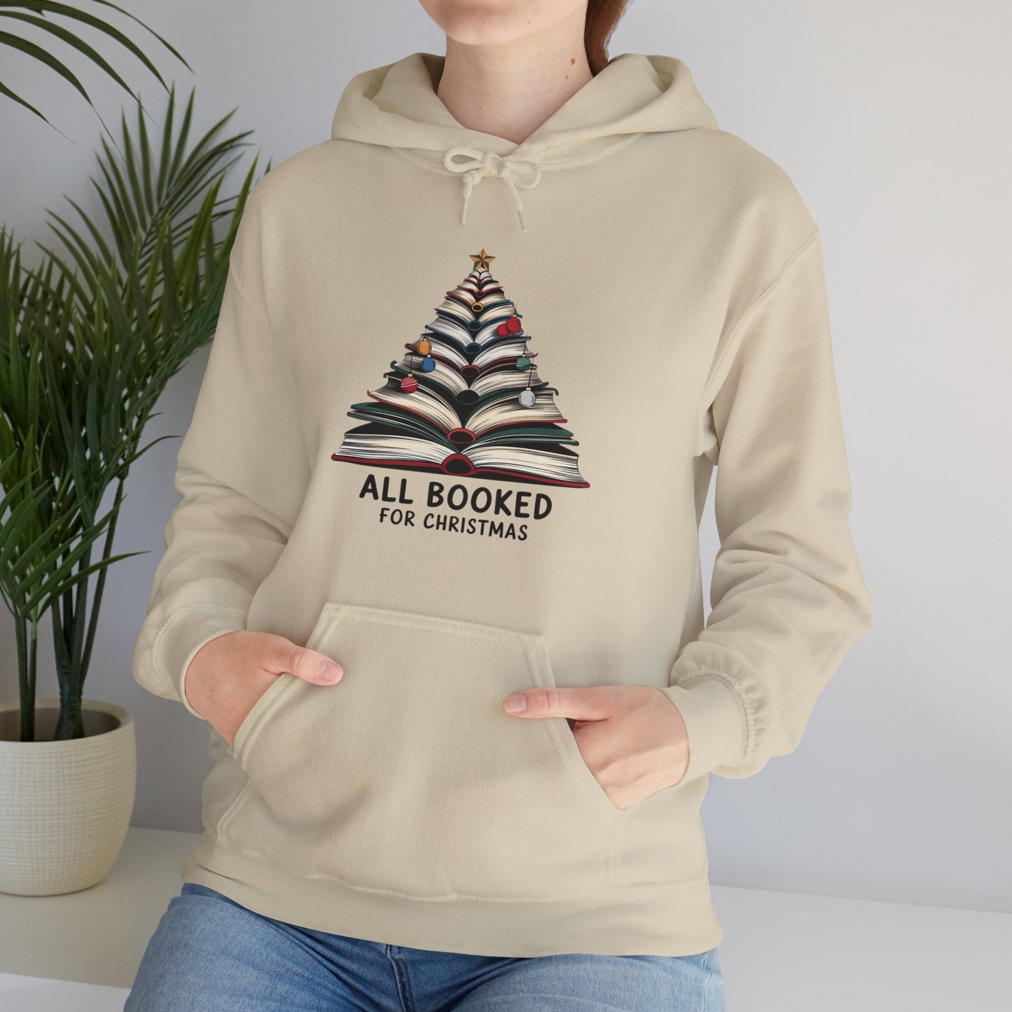 All Booked for Christmas Unisex Heavy Blend™ Hooded Sweatshirt - size S - 3X
