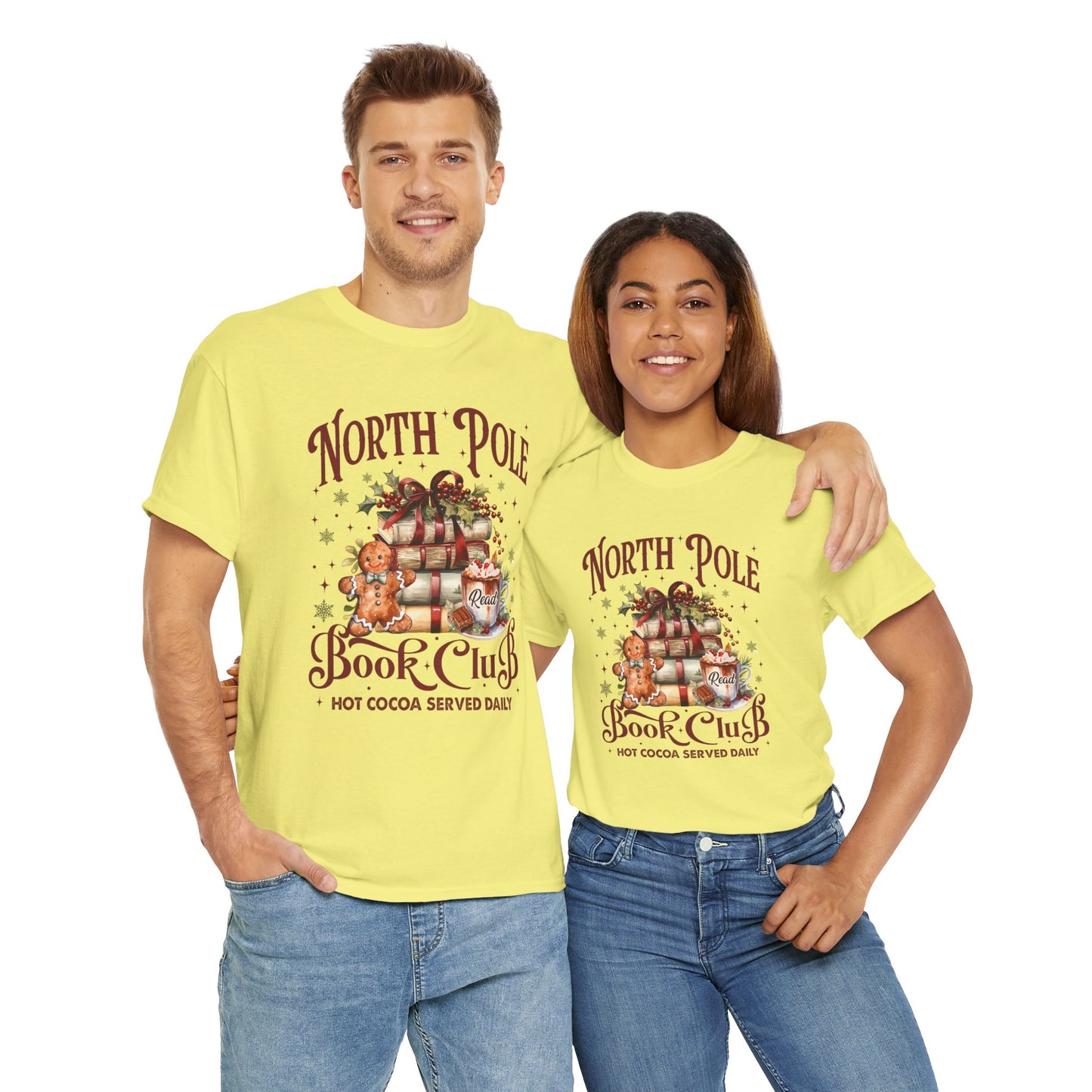 North Pole Book Club Unisex Heavy Cotton Tee - sizes S - 3X