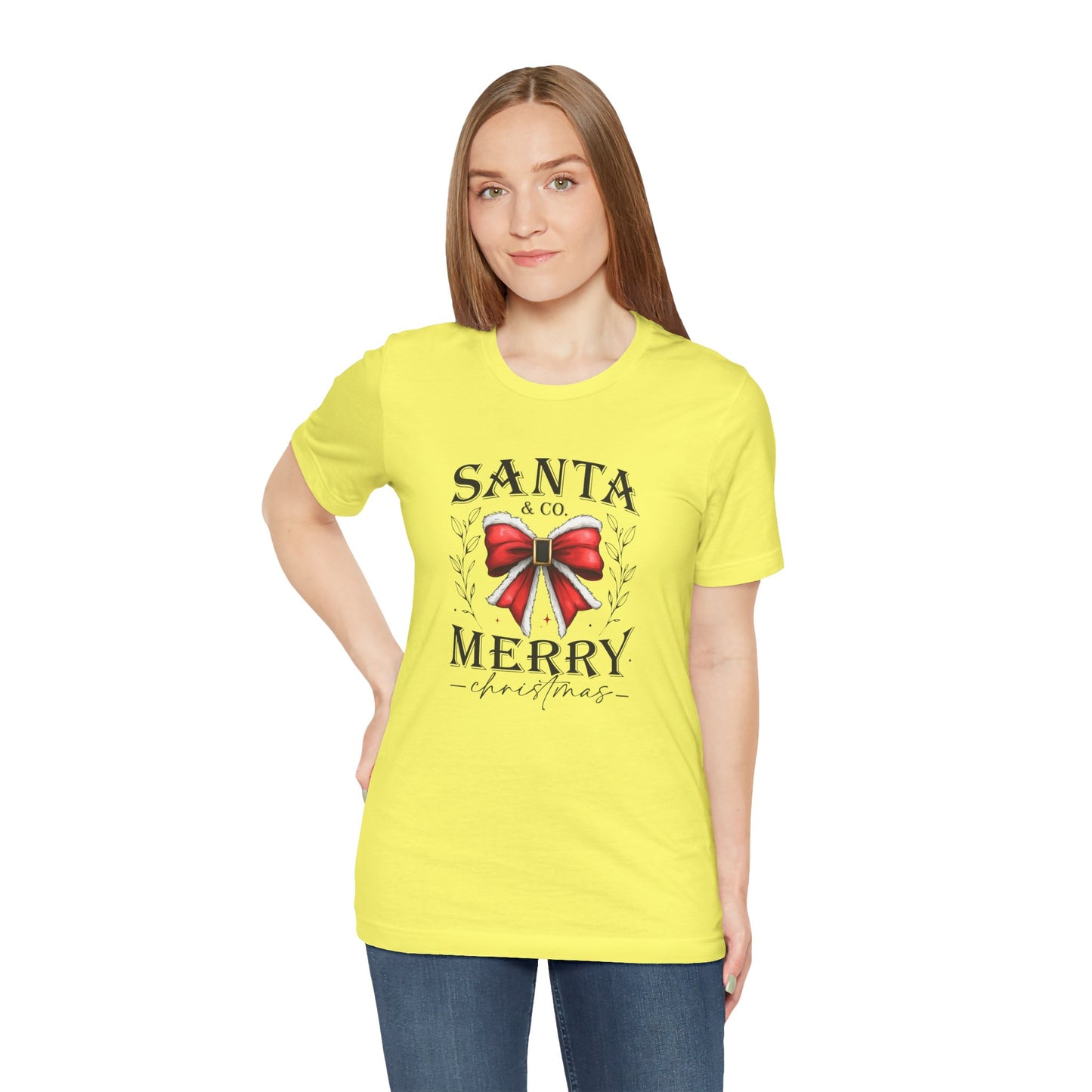 Santa and Co Merry Christmas Unisex Jersey Short Sleeve Tee - sizes S - 3X