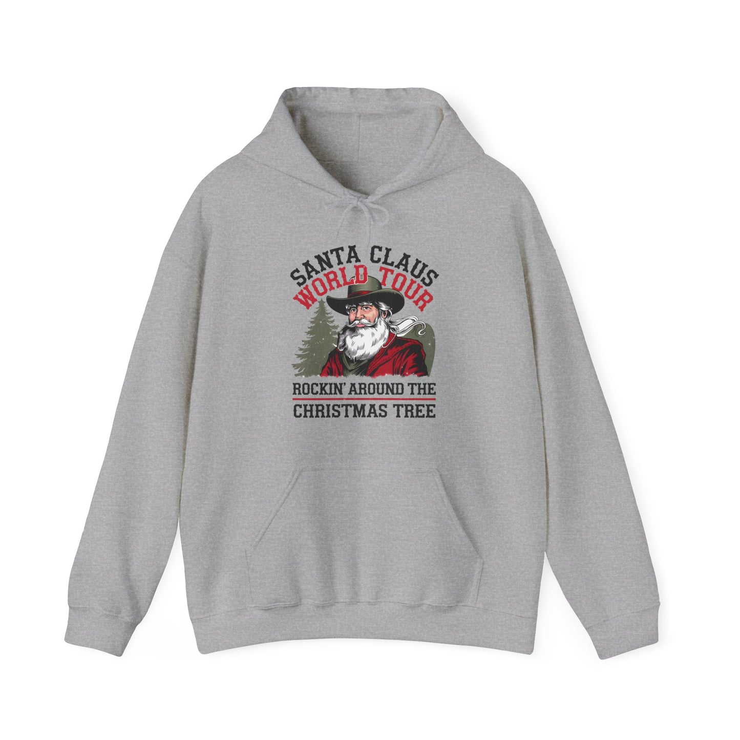 Santa Claus World Tour Unisex Heavy Blend™ Hooded Sweatshirt - sizes S - 3X - Rocking Around the Christmas Tree