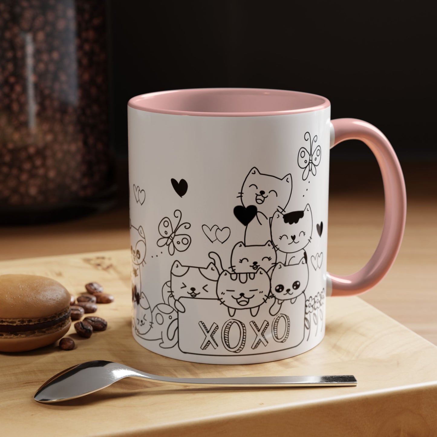 Coffee Mug - Valentine's Day Cat Love Mug for Cat Lovers