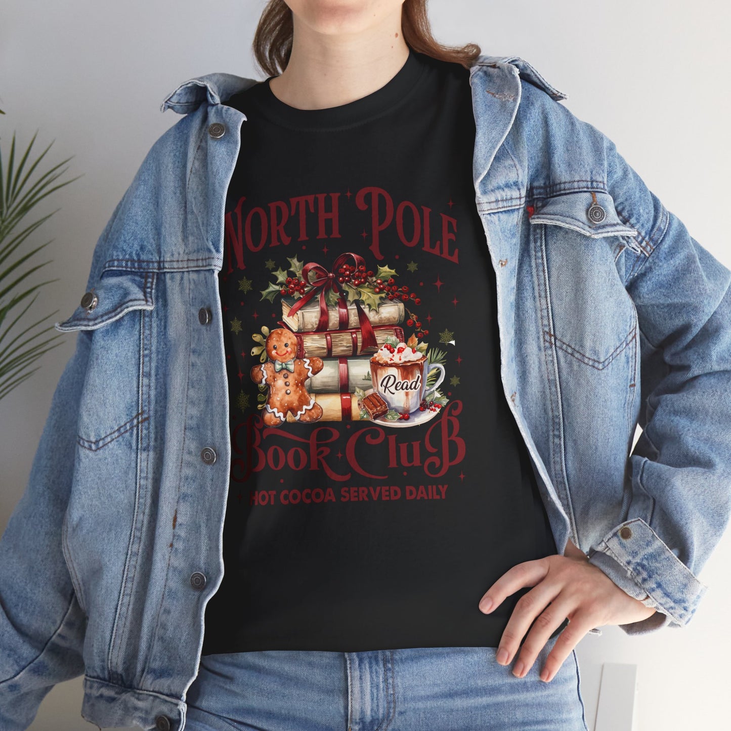 North Pole Book Club Unisex Heavy Cotton Tee - sizes S - 3X