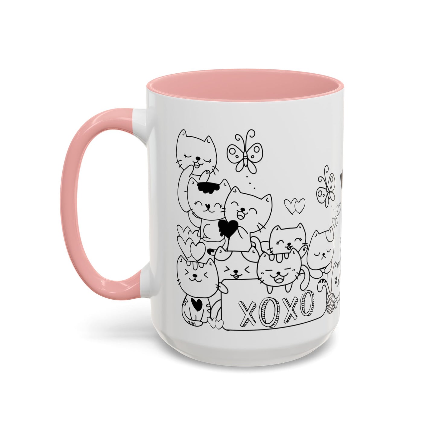 Coffee Mug - Valentine's Day Cat Love Mug for Cat Lovers