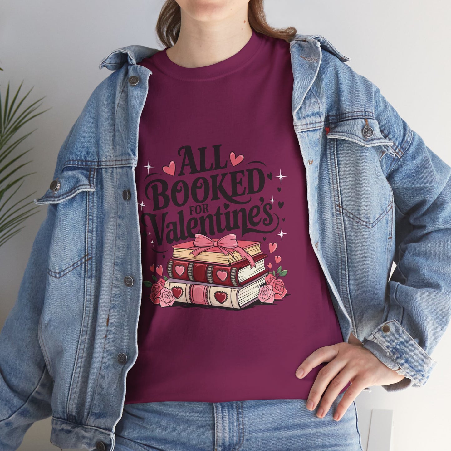 Valentine's Day Book Lover Unisex Tee - sizes S - 5X