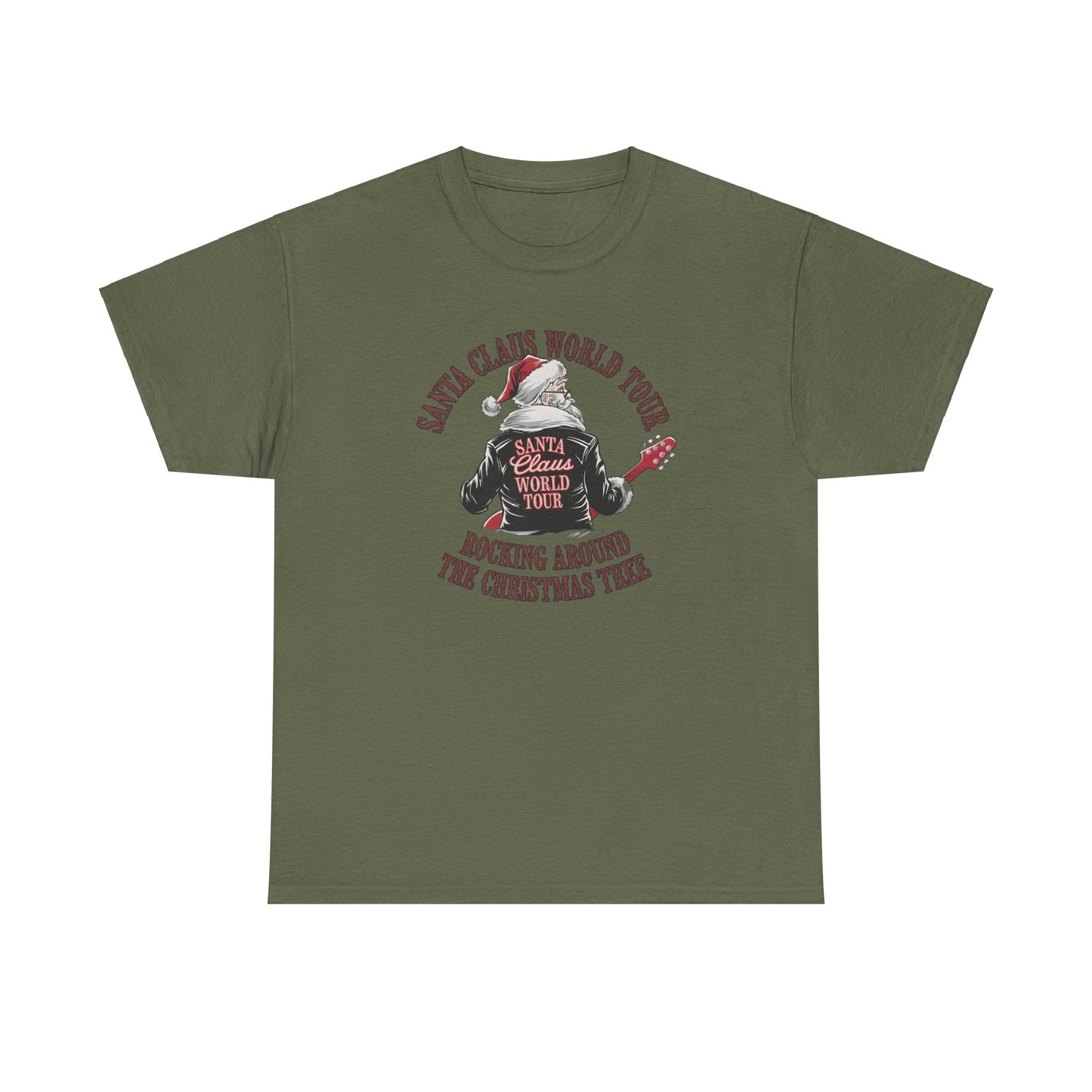 Santa Claus World Tour Unisex Tee - Sizes S-5X - Christmas Holiday Funny Shirt