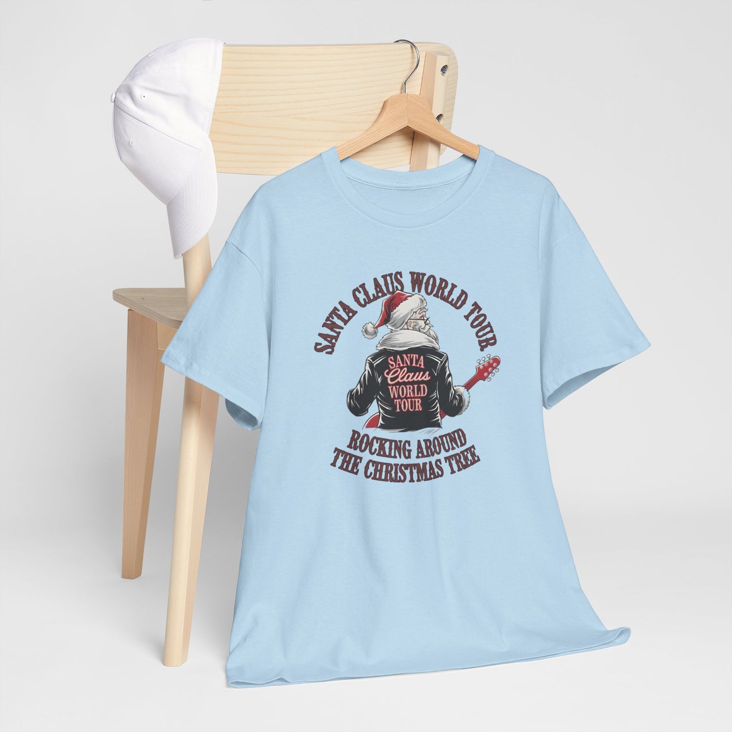Santa Claus World Tour Unisex Tee - Sizes S-5X - Christmas Holiday Funny Shirt