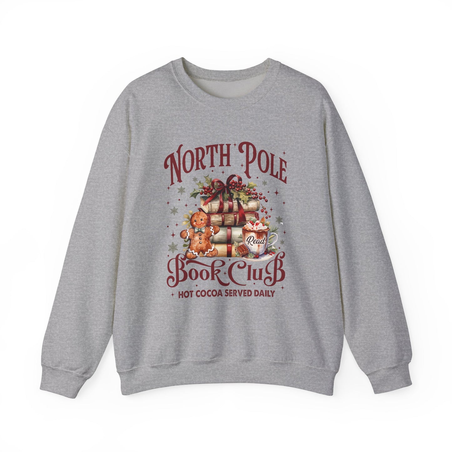 North Pole Book Club Unisex Heavy Blend™ Crewneck Sweatshirt - size S - 3X