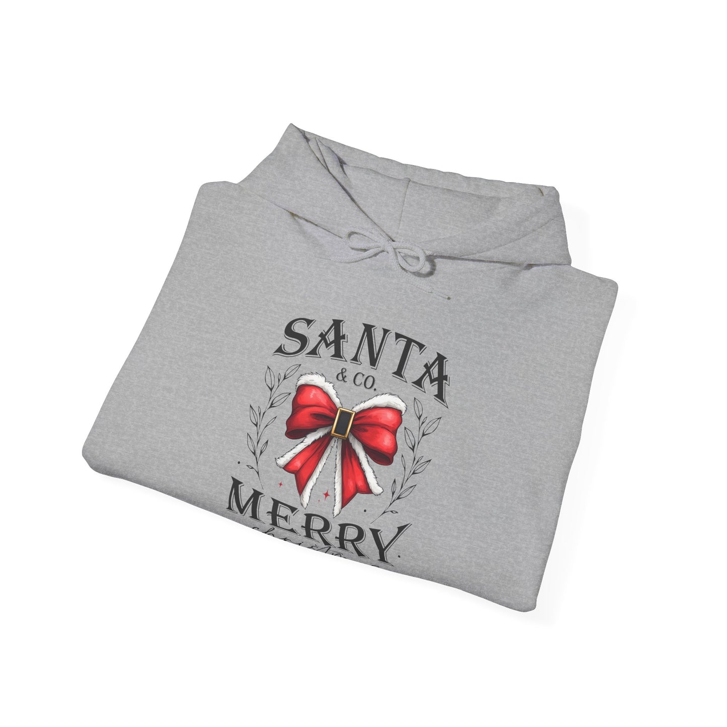 Santa and Co Merry Christmas bow Unisex Heavy Blend™ Hooded Sweatshirt - sizes S - 5X