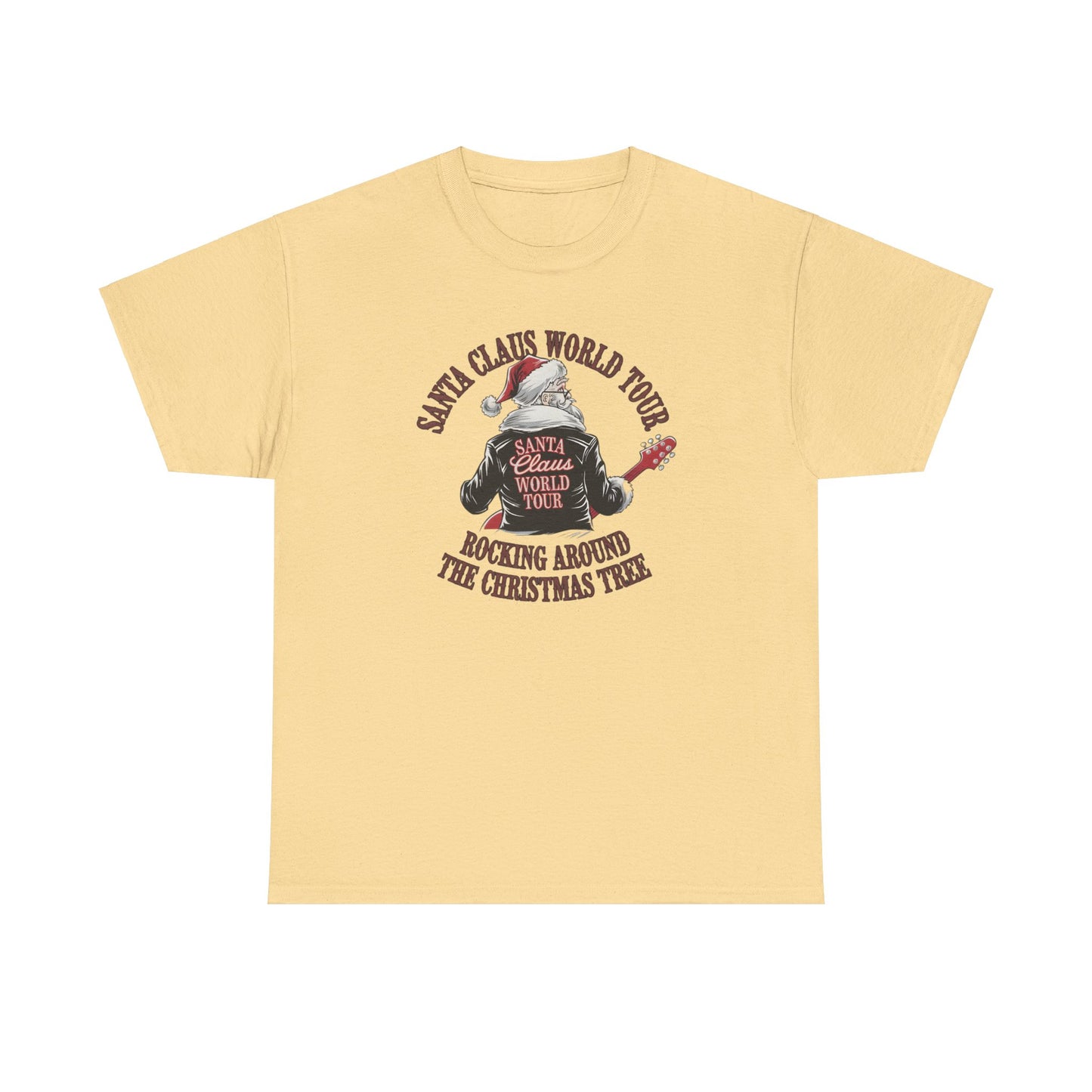 Santa Claus World Tour Unisex Tee - Sizes S-5X - Christmas Holiday Funny Shirt