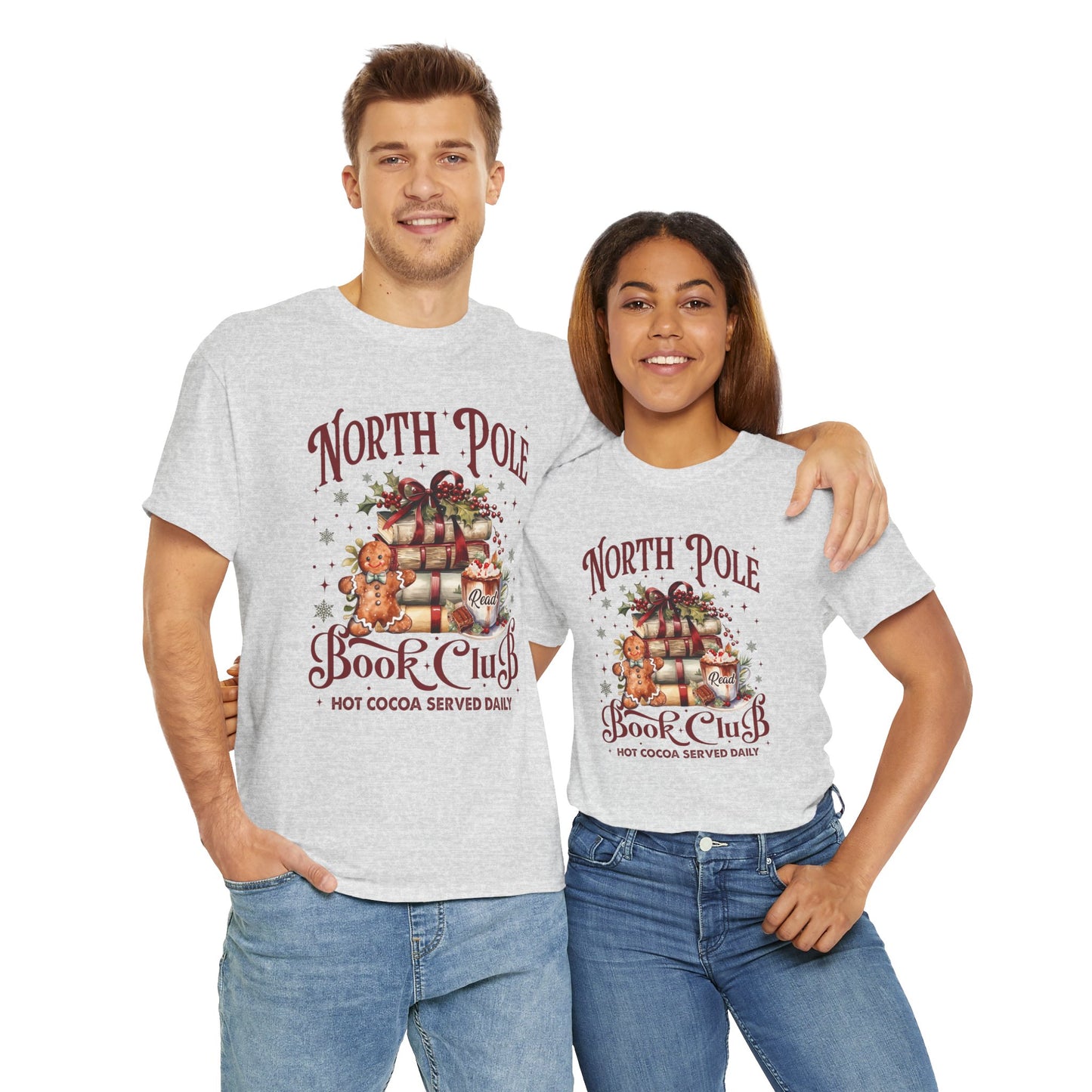 North Pole Book Club Unisex Heavy Cotton Tee - sizes S - 3X