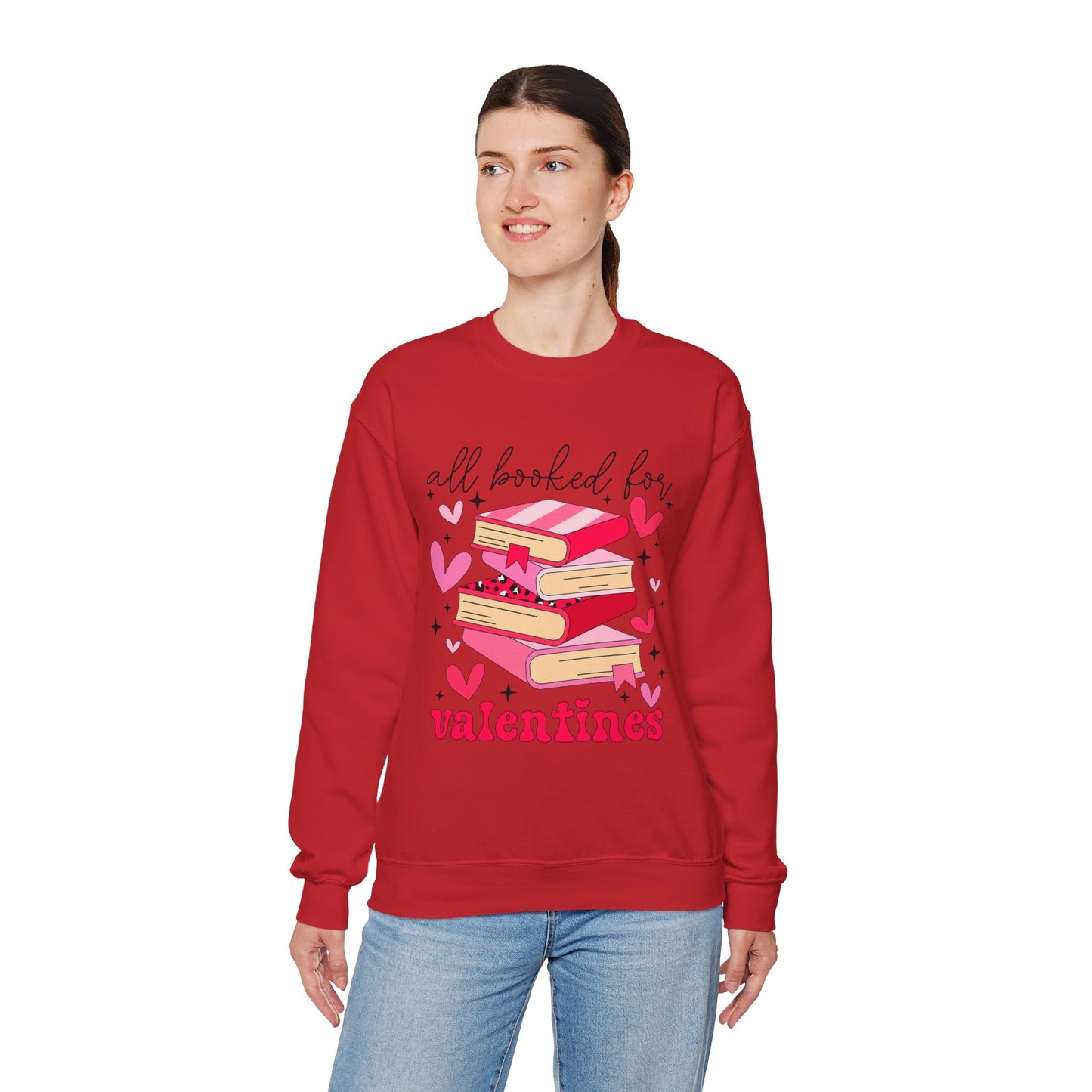 Book Lover Valentine's Day Unisex Sweatshirt - sizes S - 5X