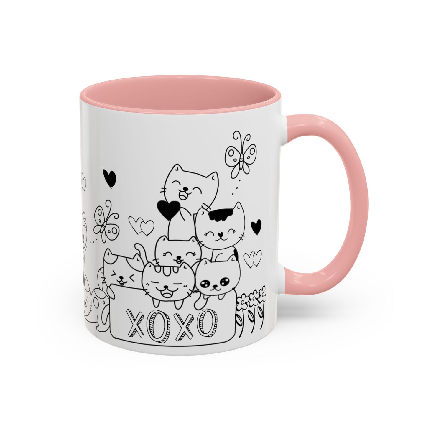 Coffee Mug - Valentine's Day Cat Love Mug for Cat Lovers