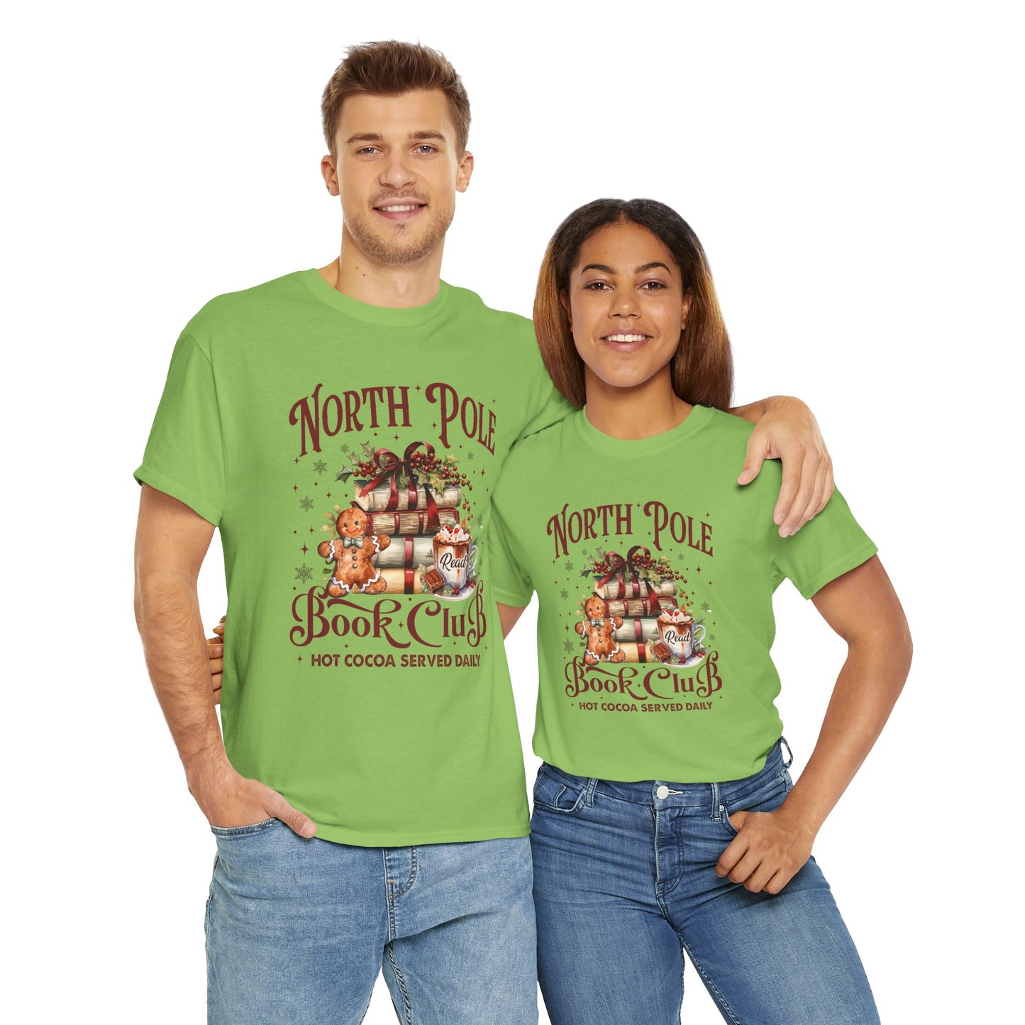 North Pole Book Club Unisex Heavy Cotton Tee - sizes S - 3X