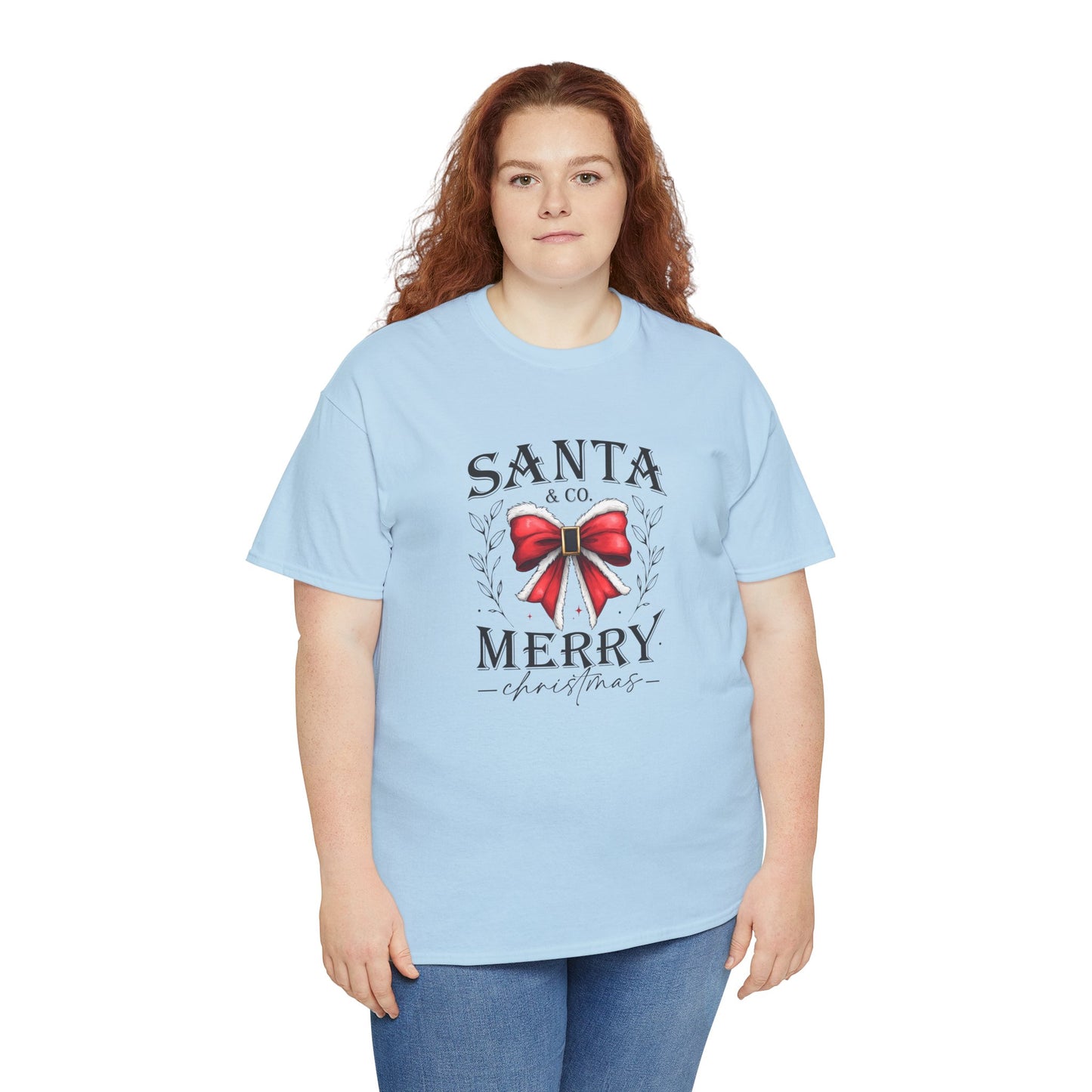 Santa and Company Merry Christmas Unisex Heavy Cotton Tee - sizes S - 5X