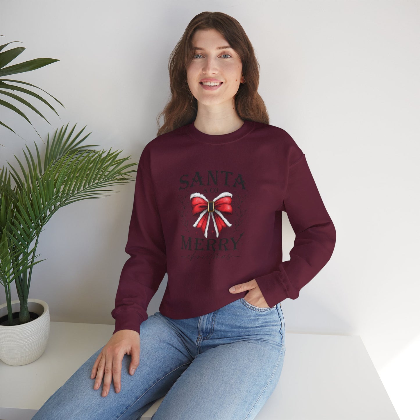 Santa and Co Merry Christmas Unisex Heavy Blend™ Crewneck Sweatshirt - sizes S - 3X