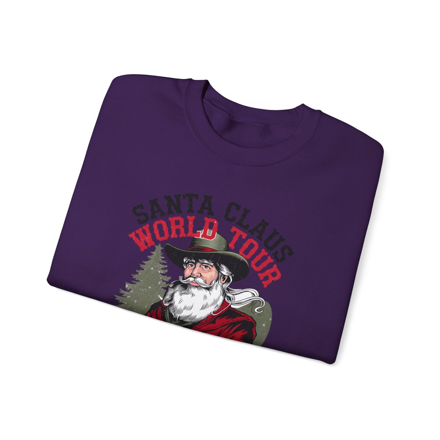 Santa Claus World Tour Unisex Heavy Blend™ Crewneck Sweatshirt - sizes S - 3X - Rocking around the Christmas Tree