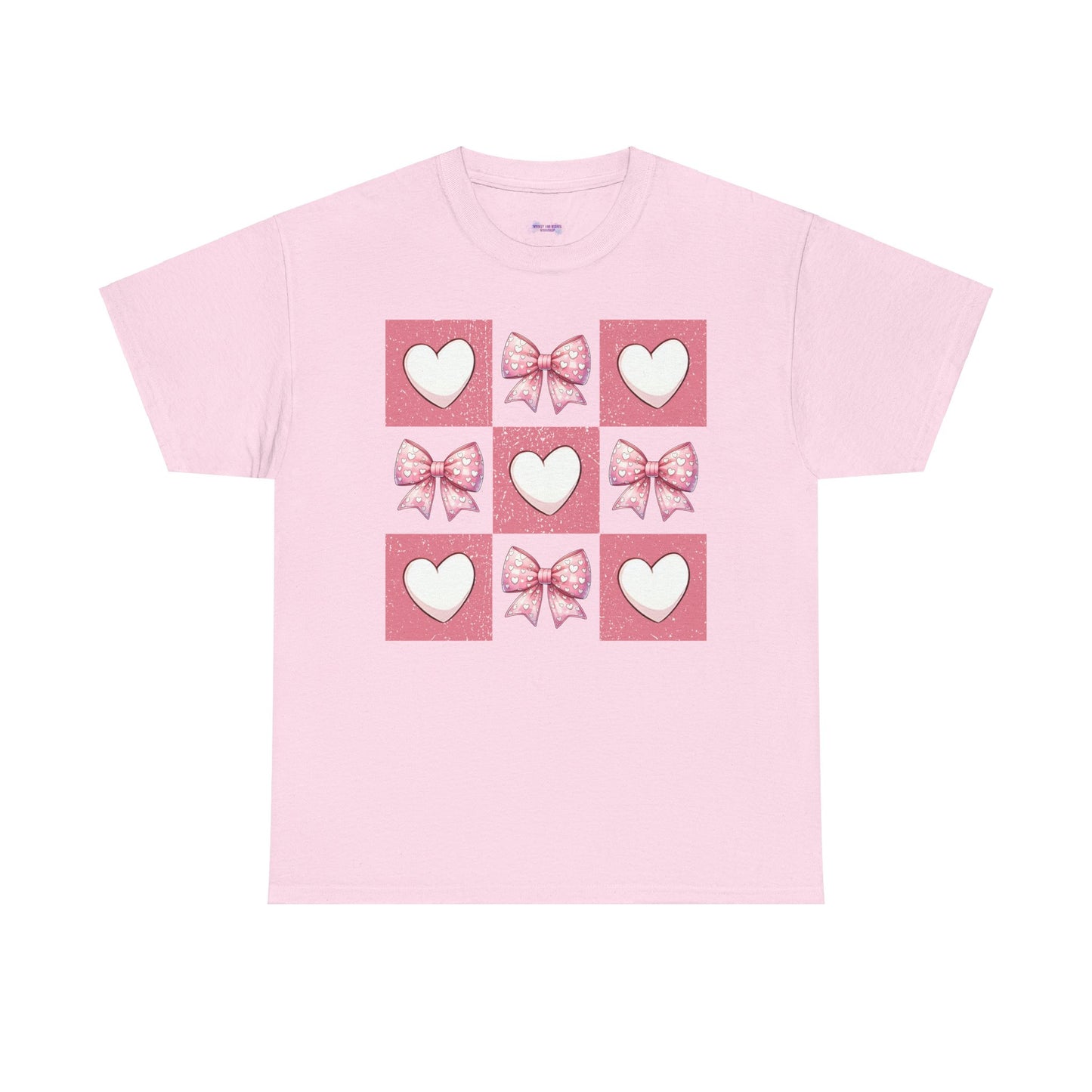 Hearts and Bows Unisex Heavy Cotton Tee - sizes S - 5X