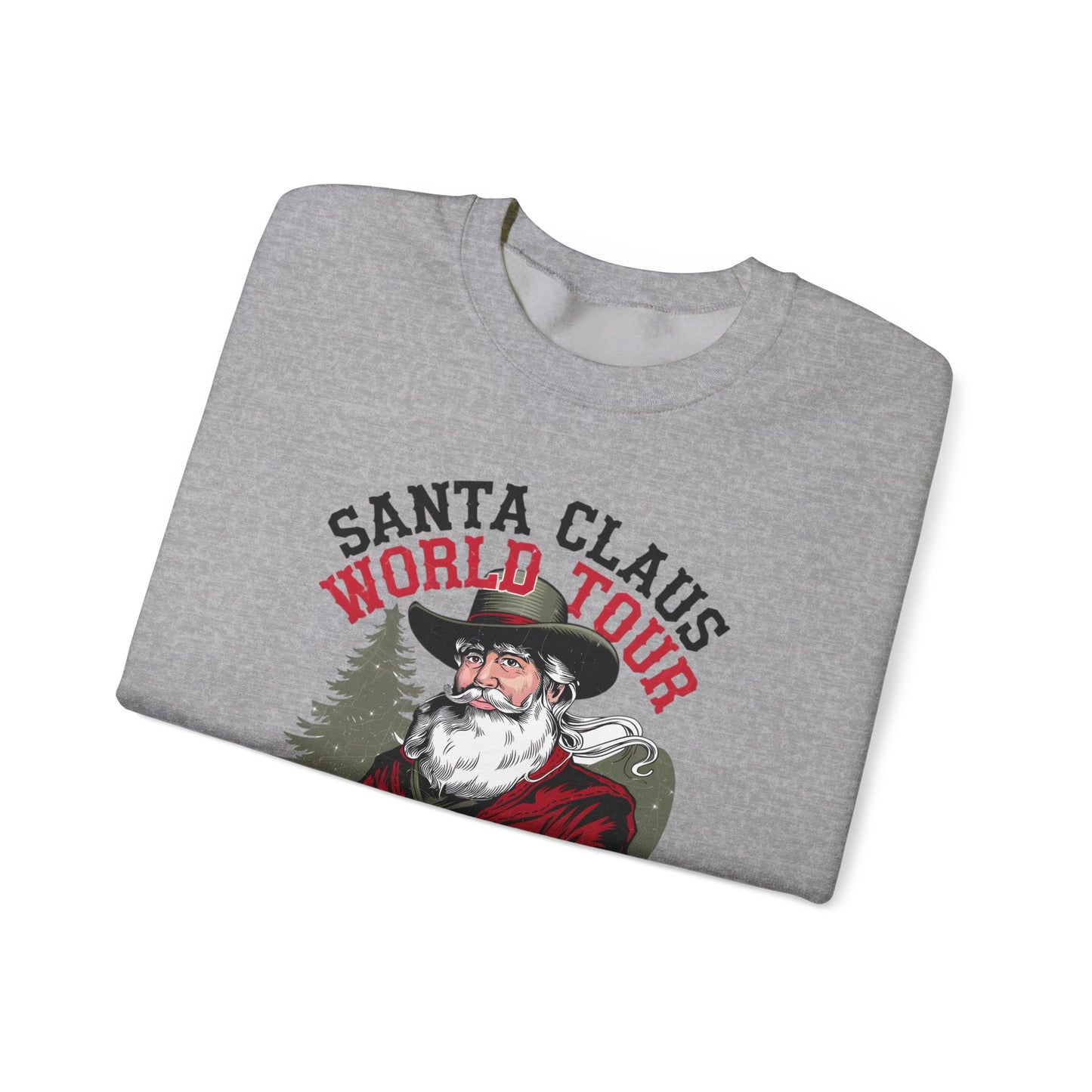 Santa Claus World Tour Unisex Heavy Blend™ Crewneck Sweatshirt - sizes S - 3X - Rocking around the Christmas Tree