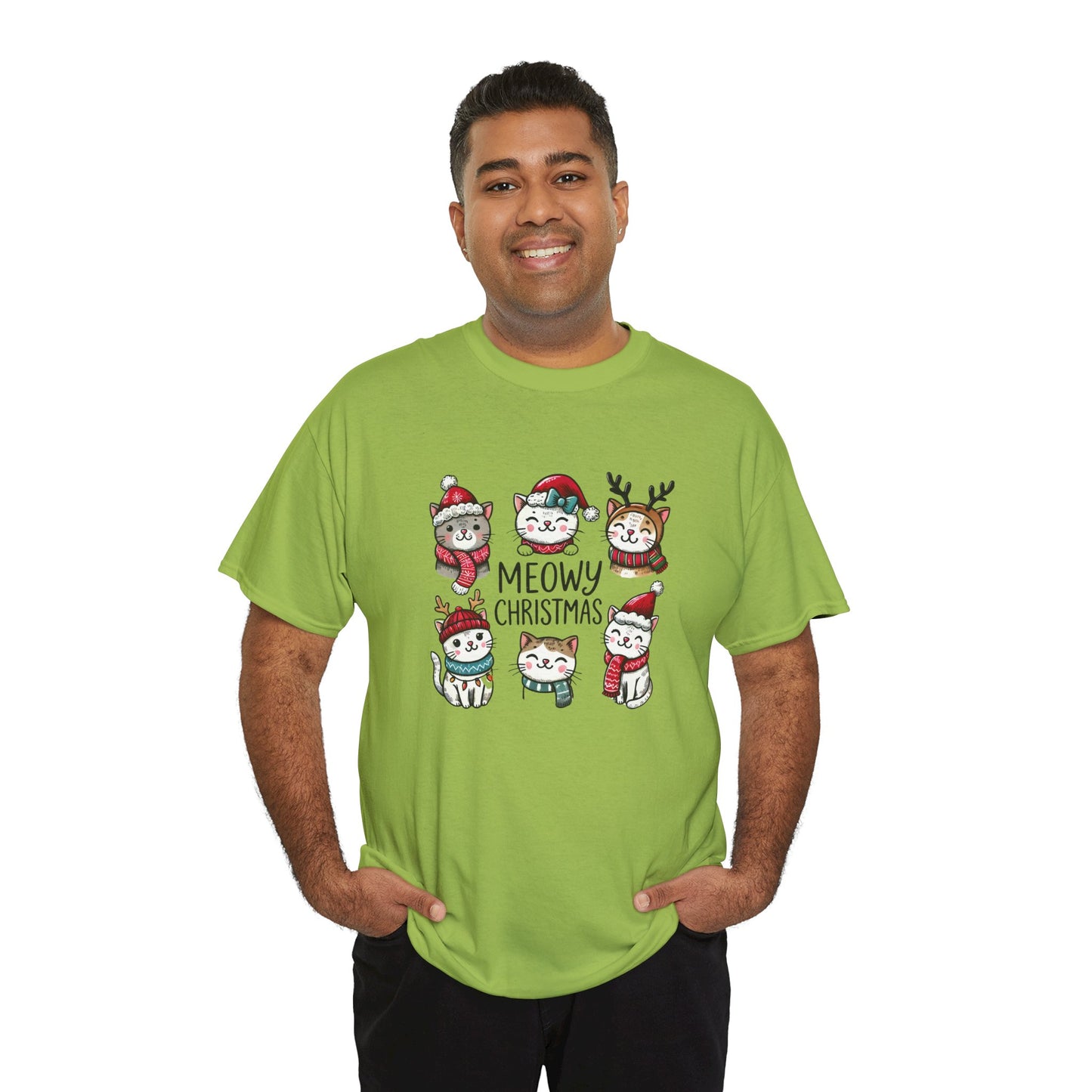 Meowy Christmas Unisex T-shirt - sizes S - 5X